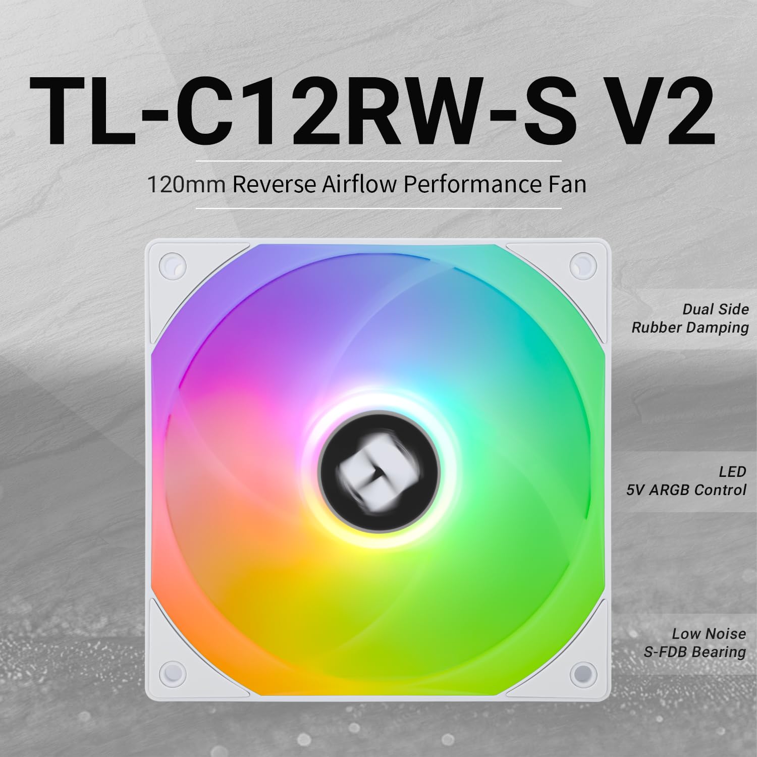 COOLER PARA CPU THERMALRIGHT TL-C12RW-S V2 120MM ARGB BLANCO - 2