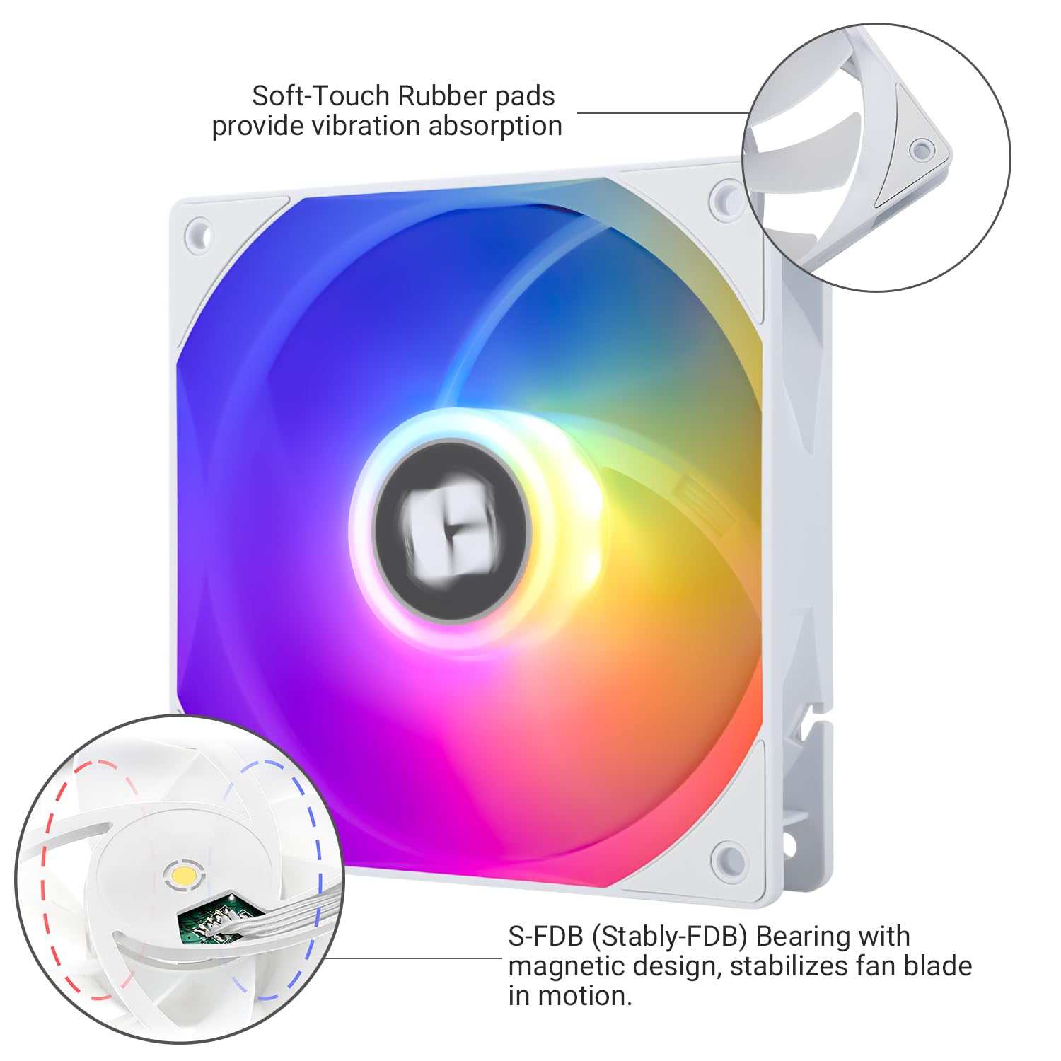 COOLER PARA CPU THERMALRIGHT TL-C12RW-S V2 120MM ARGB BLANCO - 4