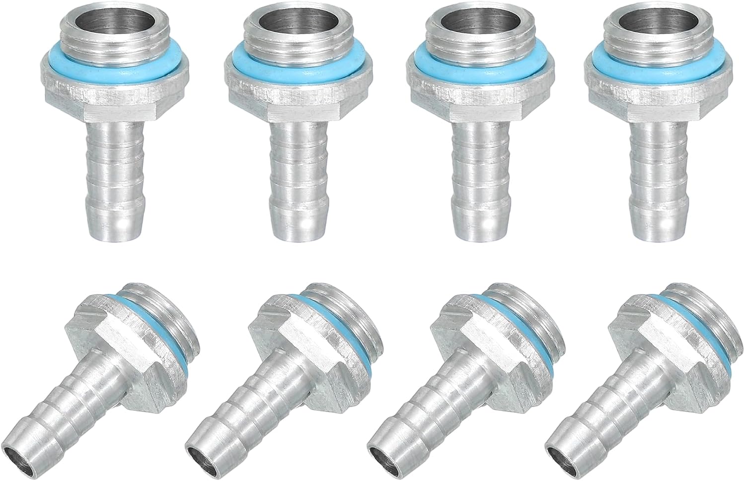 CONECTOR PARA REFRIGERACIÓN LÍQUIDA UXCELL G1/4 CON BOQUILLA 7MM OD 8 PIEZAS - 1