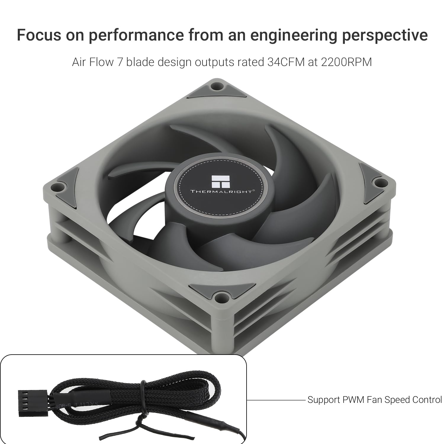 COOLER PARA CPU THERMALRIGHT TL-B8 80MM 2200RPM GRIS - 3