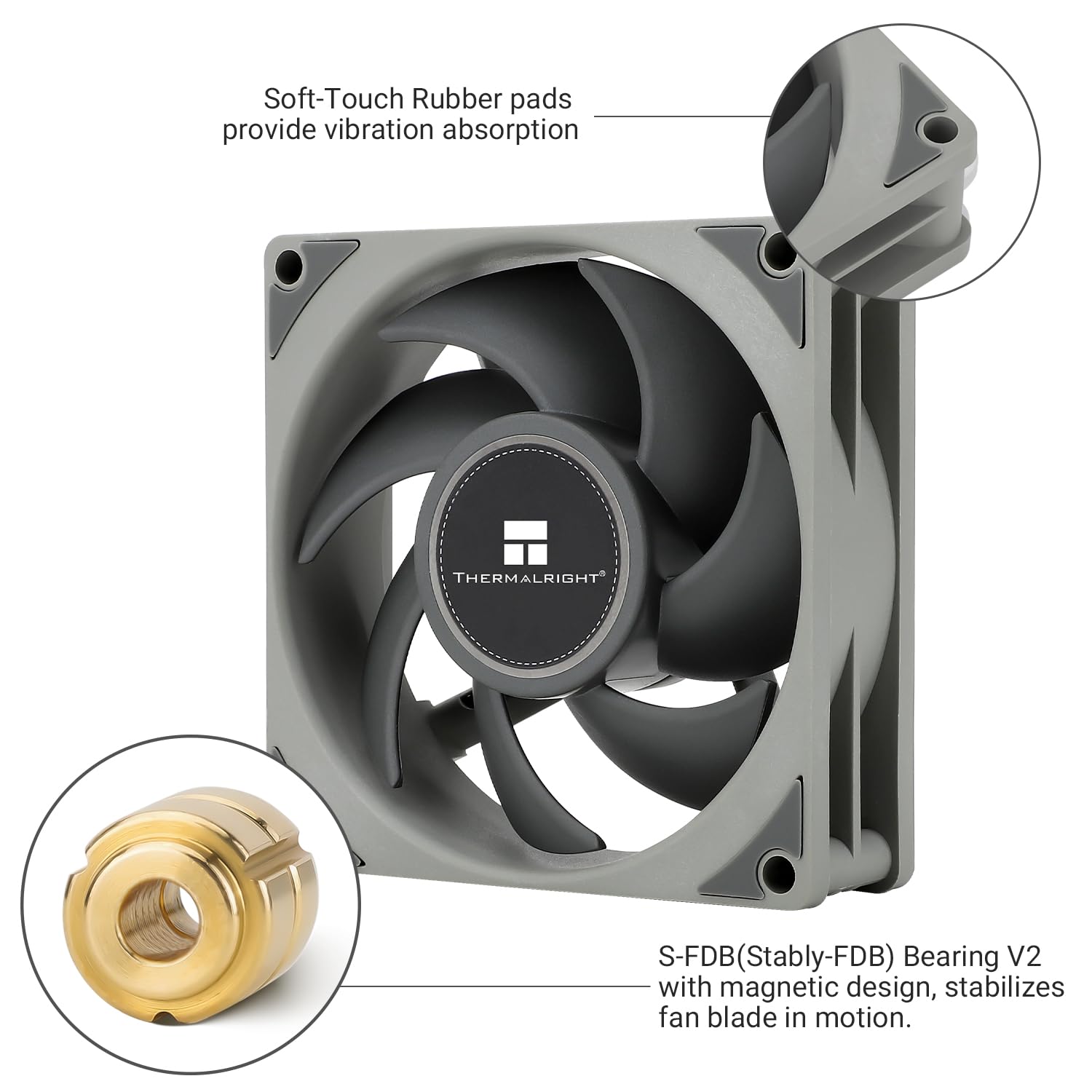 COOLER PARA CPU THERMALRIGHT TL-B8 80MM 2200RPM GRIS - 4