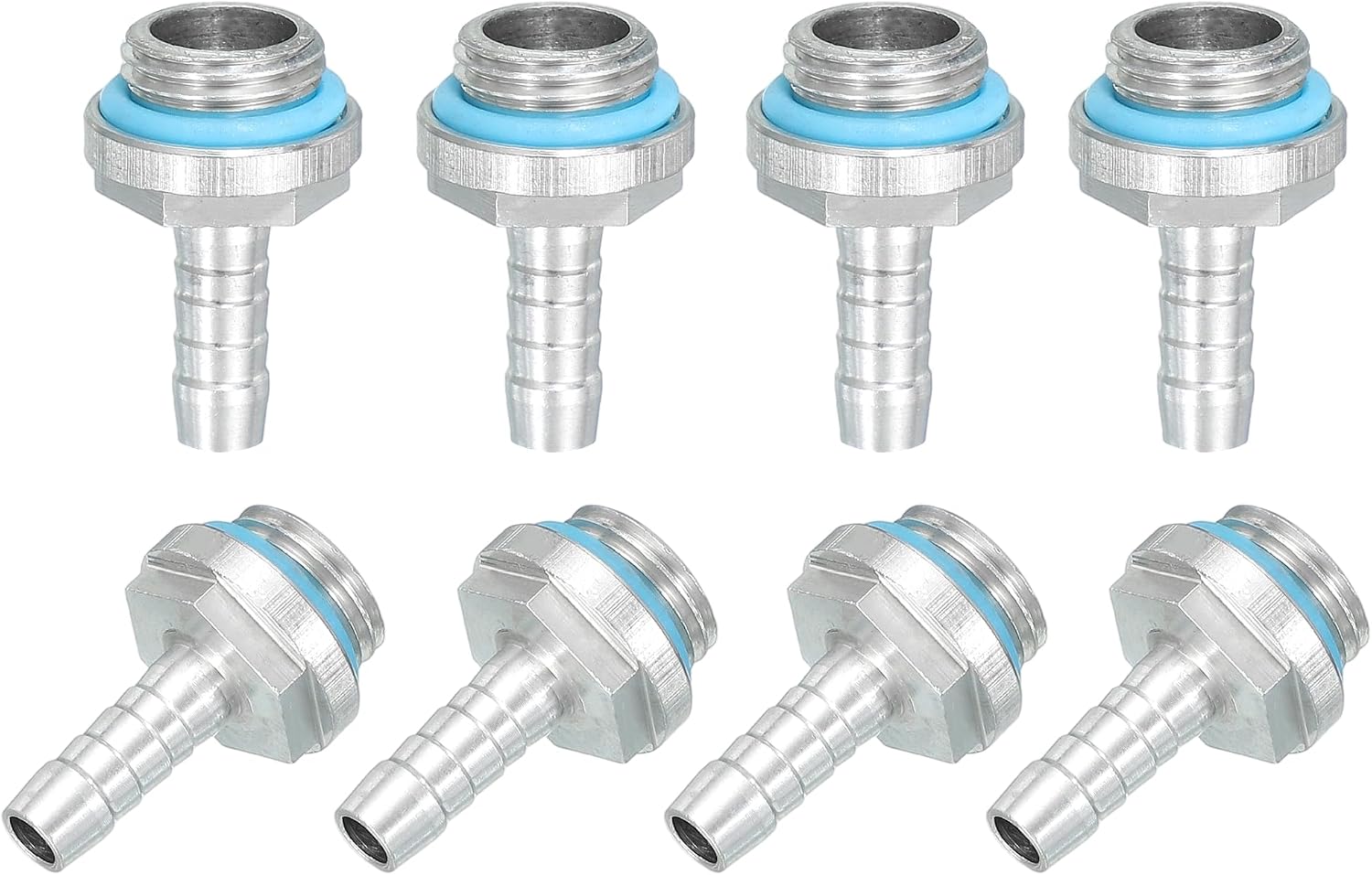 CONECTORES PARA REFRIGERACIÓN LÍQUIDA UXCELL G1/4 CON BOQUILLA 6MM OD PACK 8 - 1