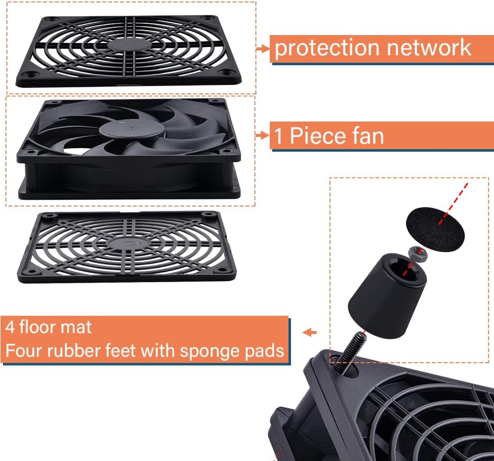 COOLER INTERNO NEWHAIL 120MM CON CONTROL DE VELOCIDAD USB 5V - 2