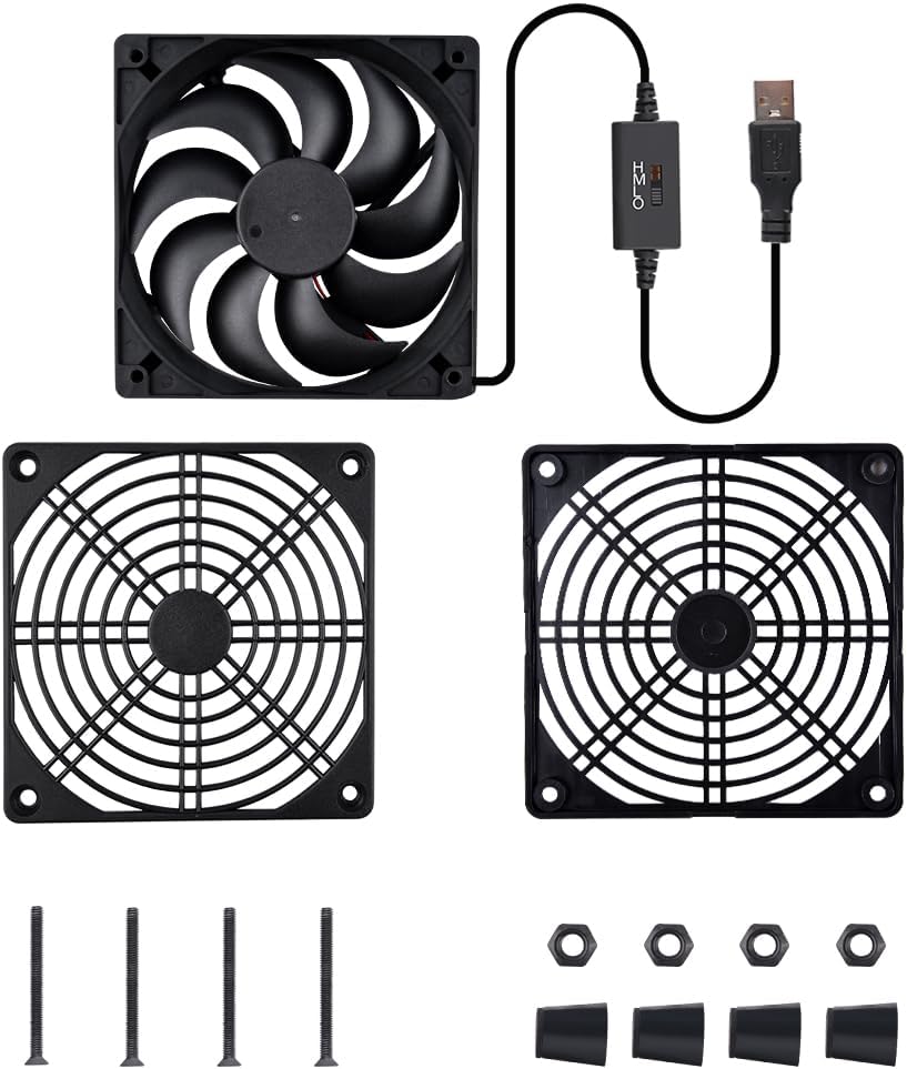COOLER INTERNO NEWHAIL 120MM CON CONTROL DE VELOCIDAD USB 5V - 4