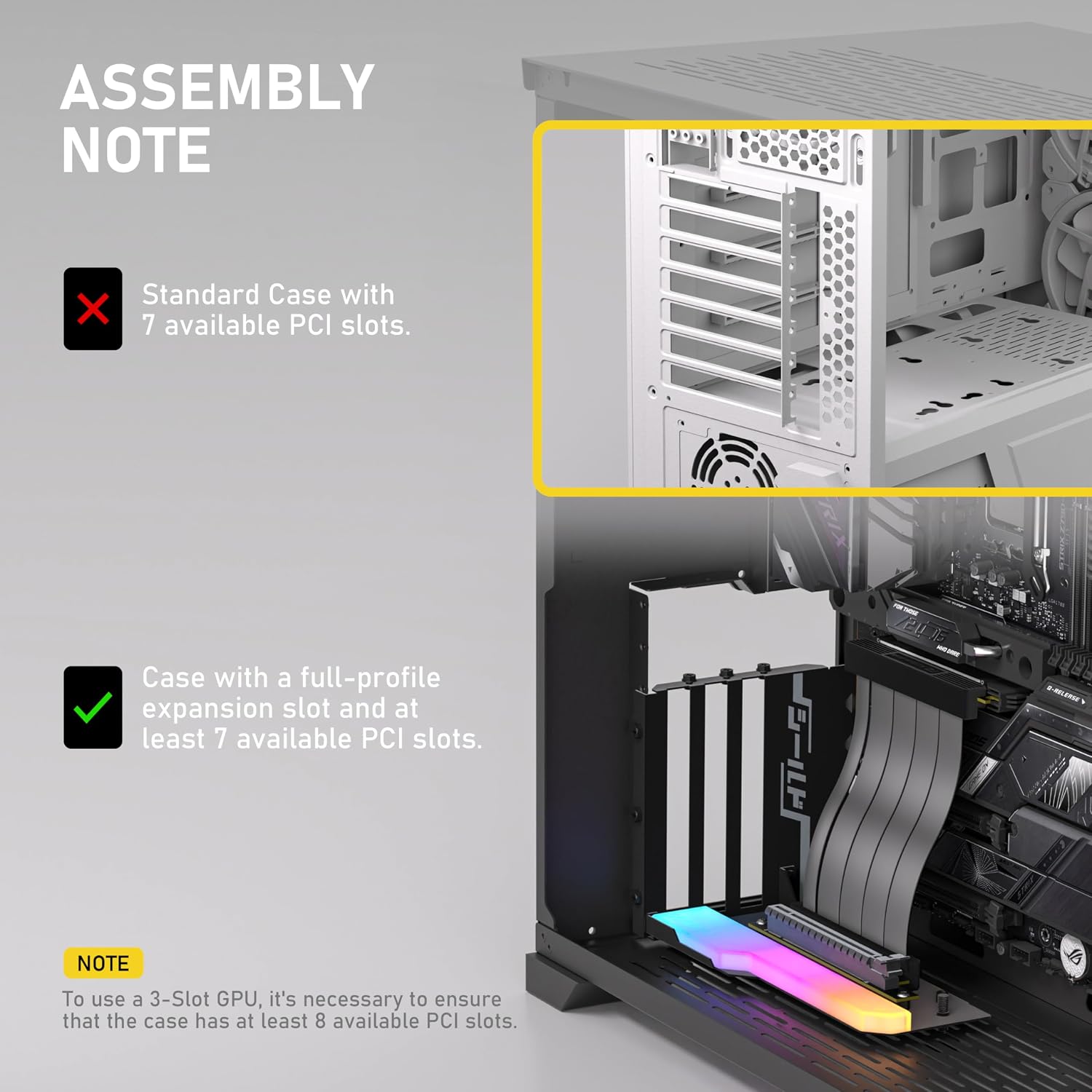 MONTURA VERTICAL PARA GPU EZDIY-FAB SHIELD CON CABLE RISER PCIE 4.0 DE 115MM BLANCO - 2