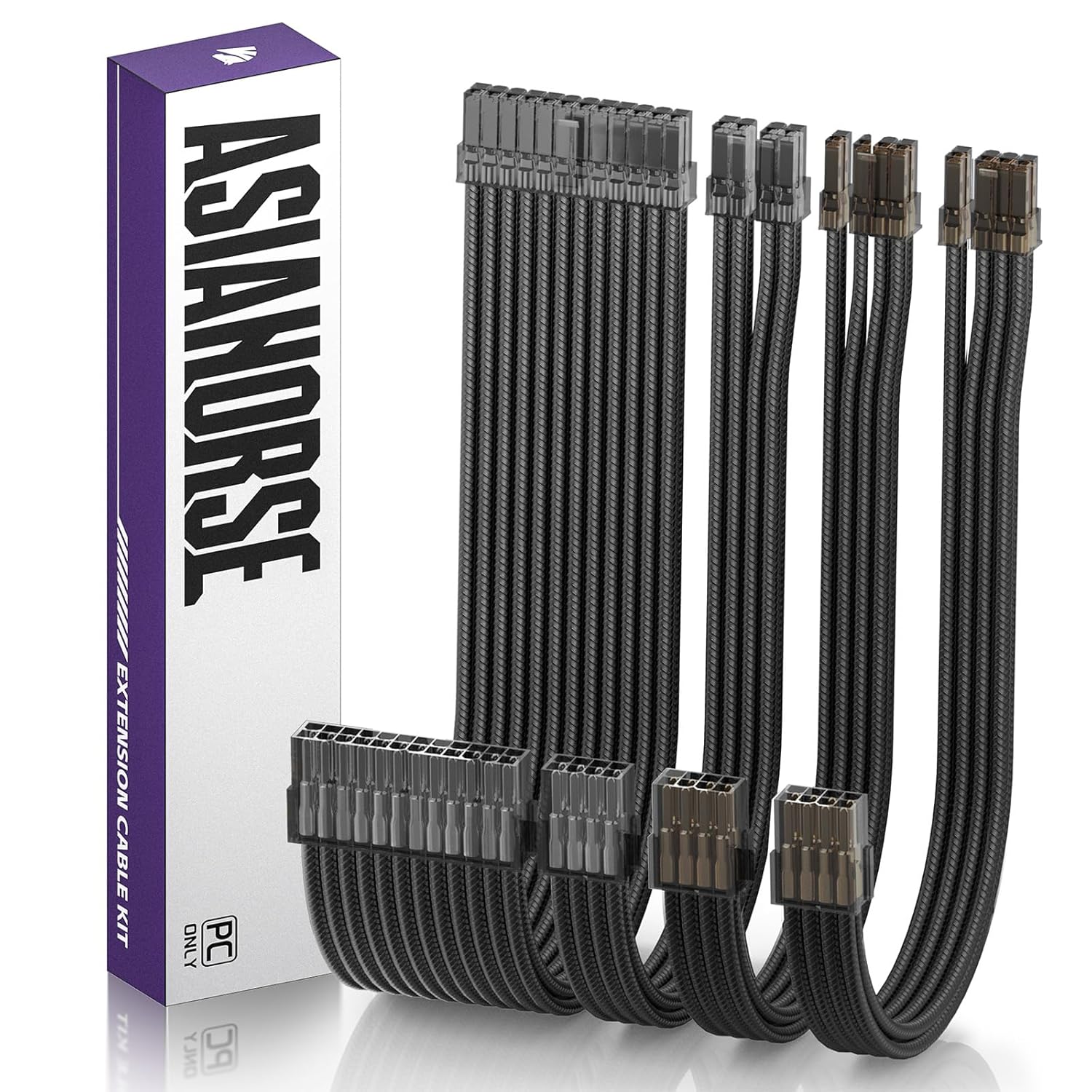 KIT DE EXTENSIÓN DE CABLES PSU ASIAHORSE 16AWG 30 CM - 1