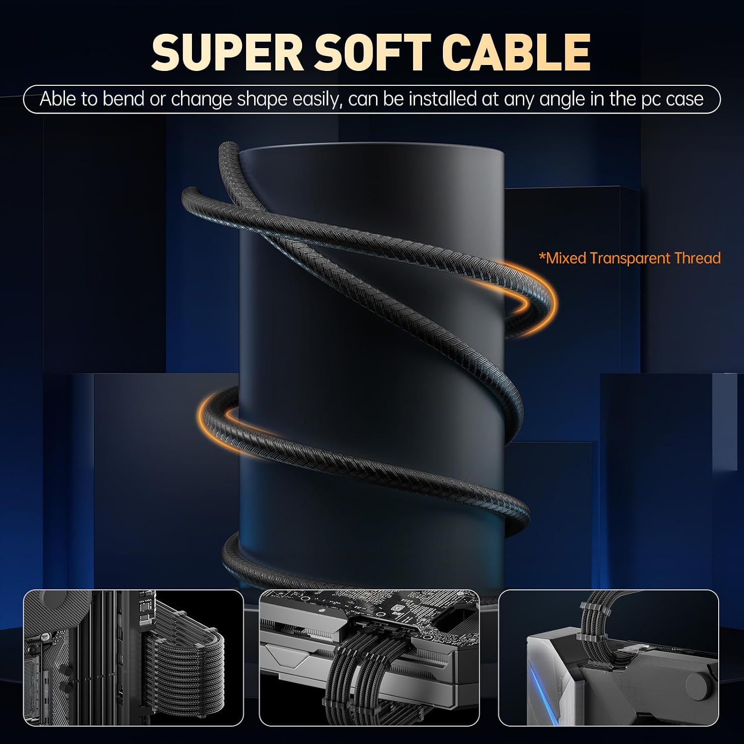 KIT DE EXTENSIÓN DE CABLES PSU ASIAHORSE 16AWG 30 CM - 5
