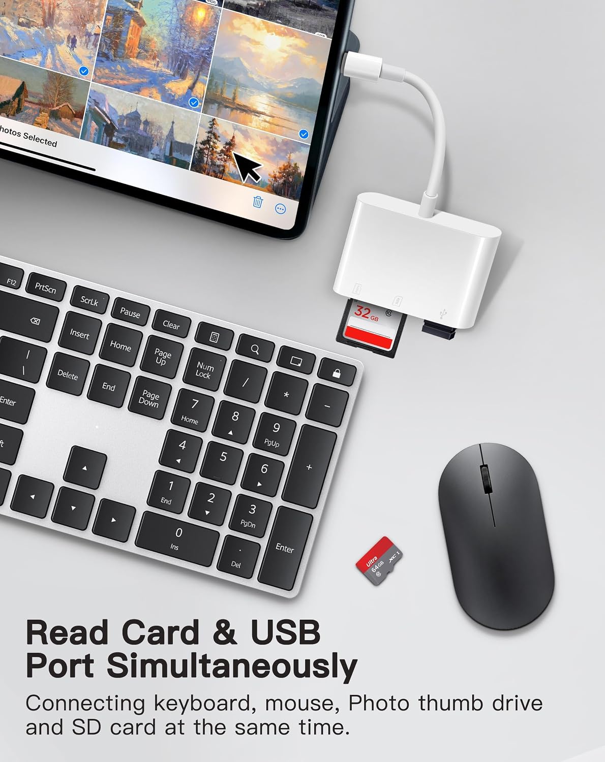 LECTOR DE TARJETAS WNXSLOAD USB-C 3 EN 1 PARA SD, MICRO SD Y USB - 5