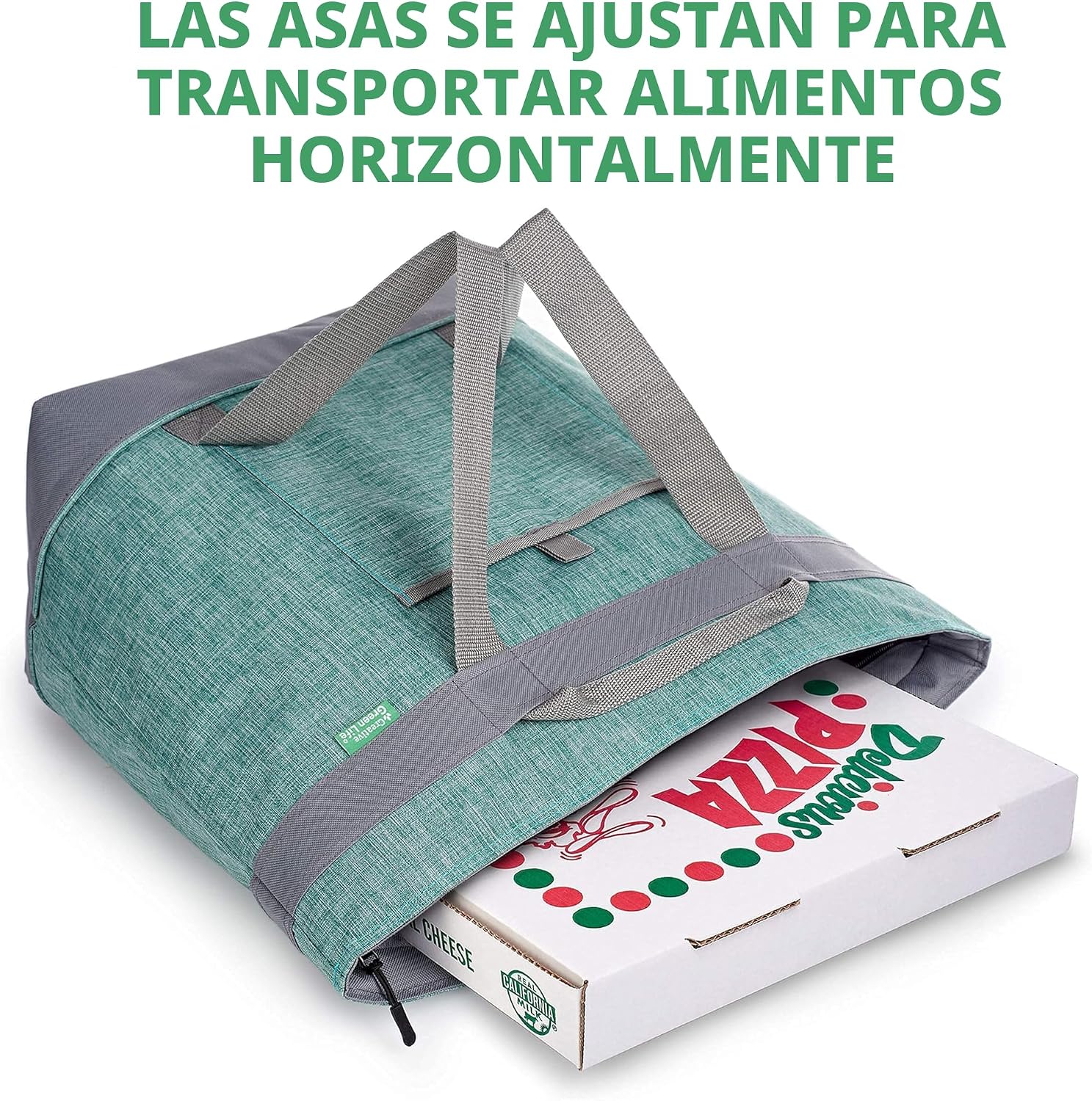 BOLSO TÉRMICO JUMBO CREATIVE GREEN LIFE 30 L VERDE - 5