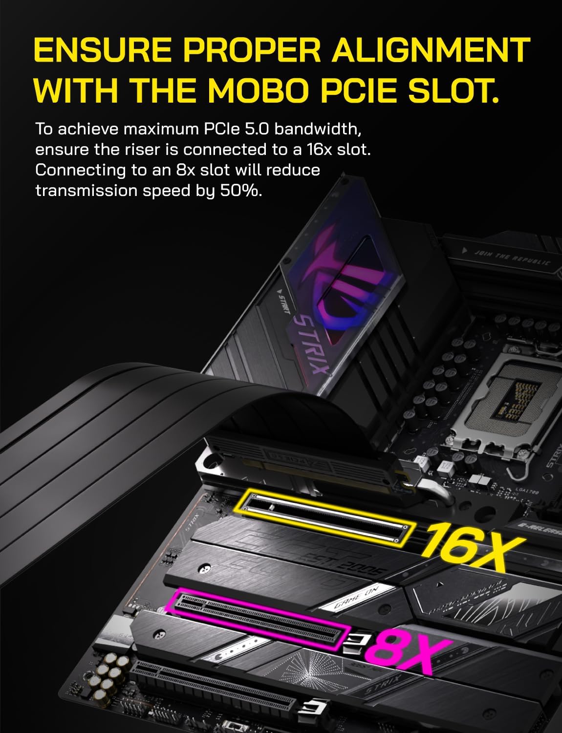 CABLE PCIE 5.0 RISER EZDIY-FAB GEN5 GPU EXTENDER 20CM ÁNGULO RECTO NEGRO - 4