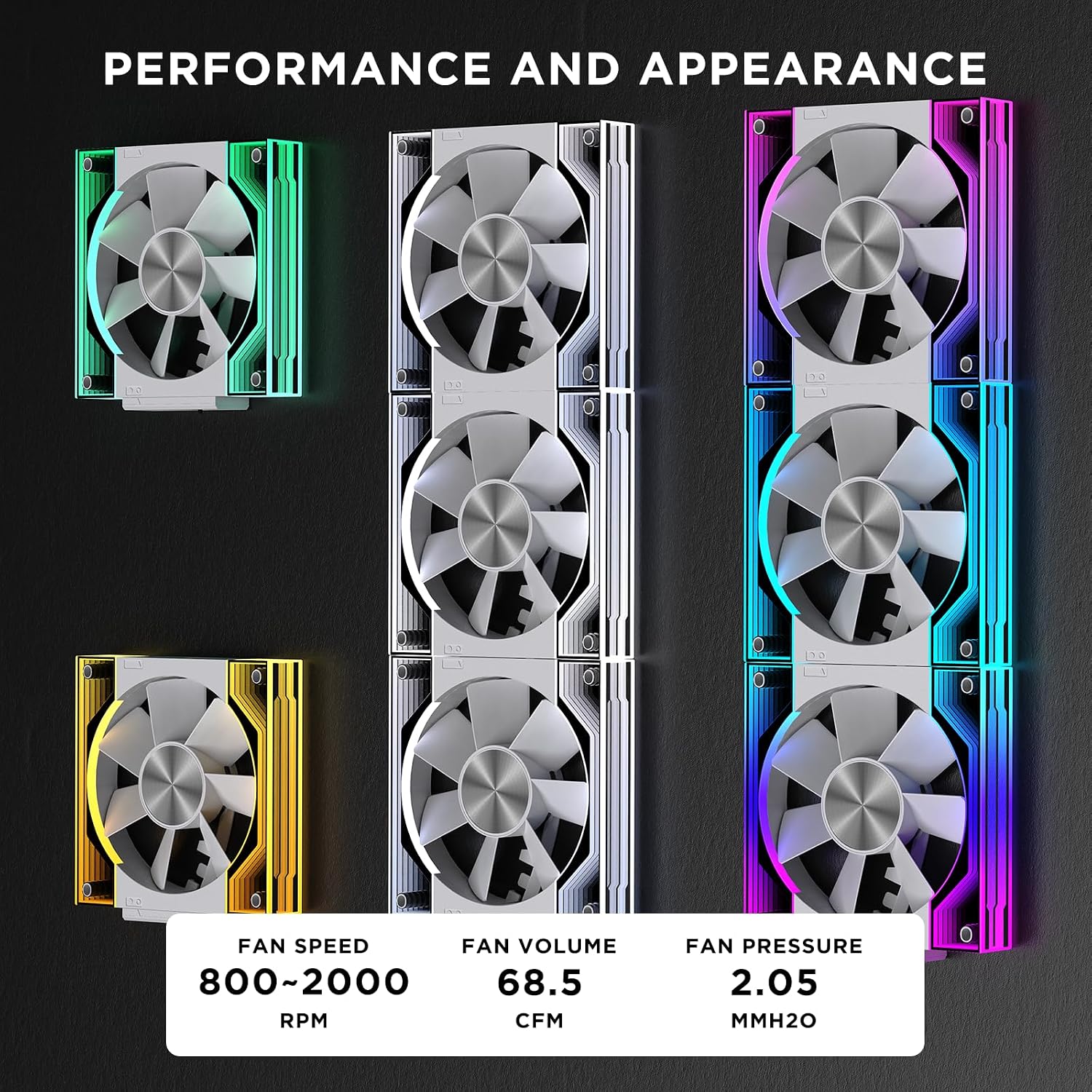 VENTILADOR PARA PC JUNGLE LEOPARD INTERSTELLAR V3 120MM RGB PWM TRIPLE PACK BLANCO - 5