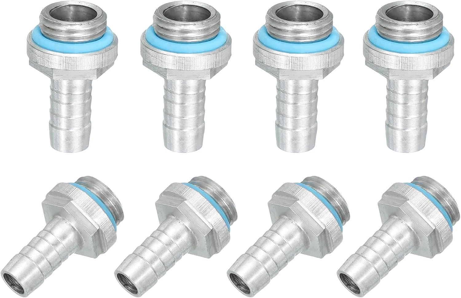 CONECTORES PARA REFRIGERACIÓN LÍQUIDA UXCELL G1/4 CON BOQUILLA 8MM OD PACK 8 - 1