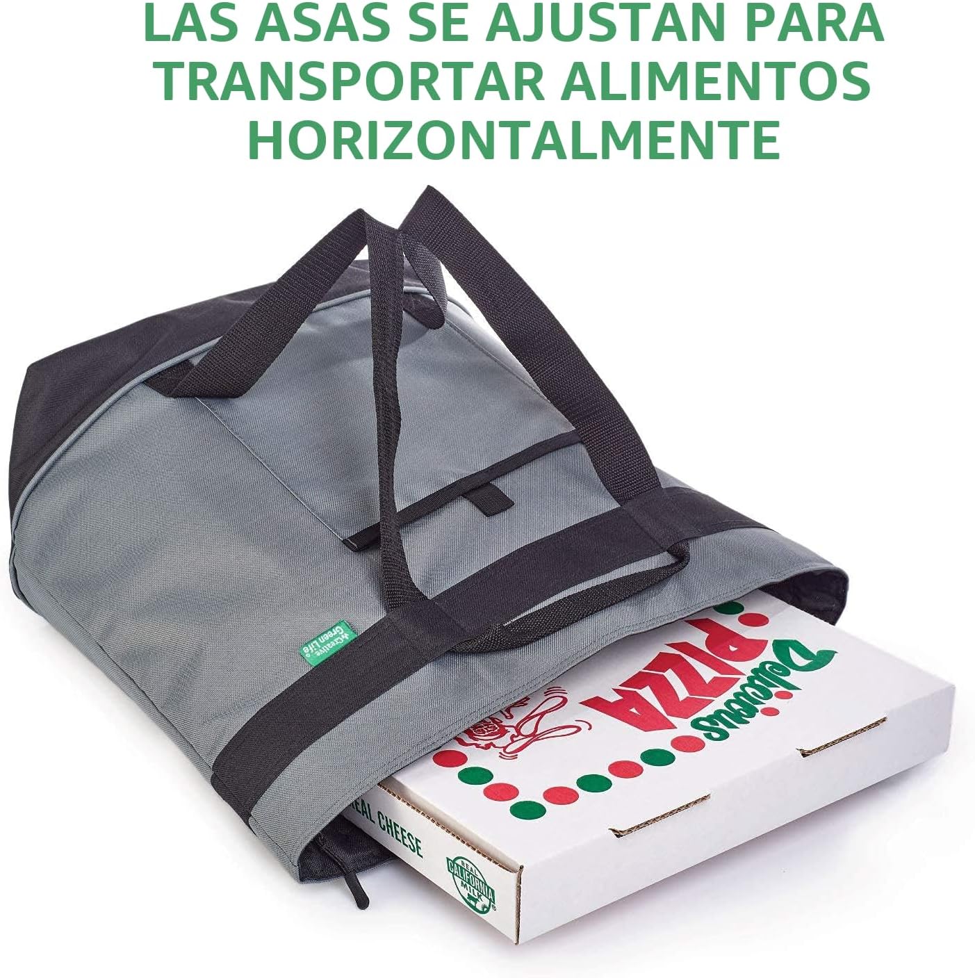 BOLSO TÉRMICO CREATIVE GREEN LIFE JUMBO 30 L GRIS - 5