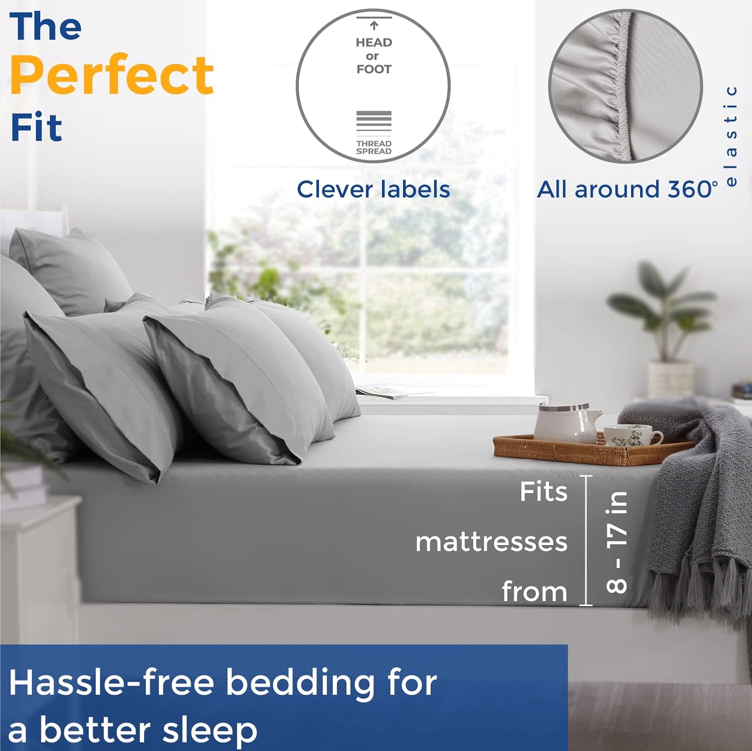 JUEGO DE SÁBANAS THREAD SPREAD EGYPTIAN COTTON TWIN XL 3 PIEZAS RAYAS BURDEOS - 5