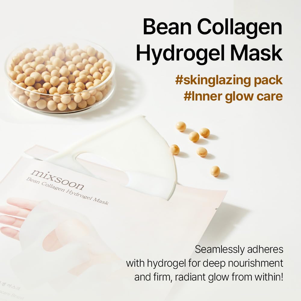 MASCARILLA FACIAL MIXSOON BEAN COLLAGEN HYDROGEL 35G PACK 5 UNIDADES - 2