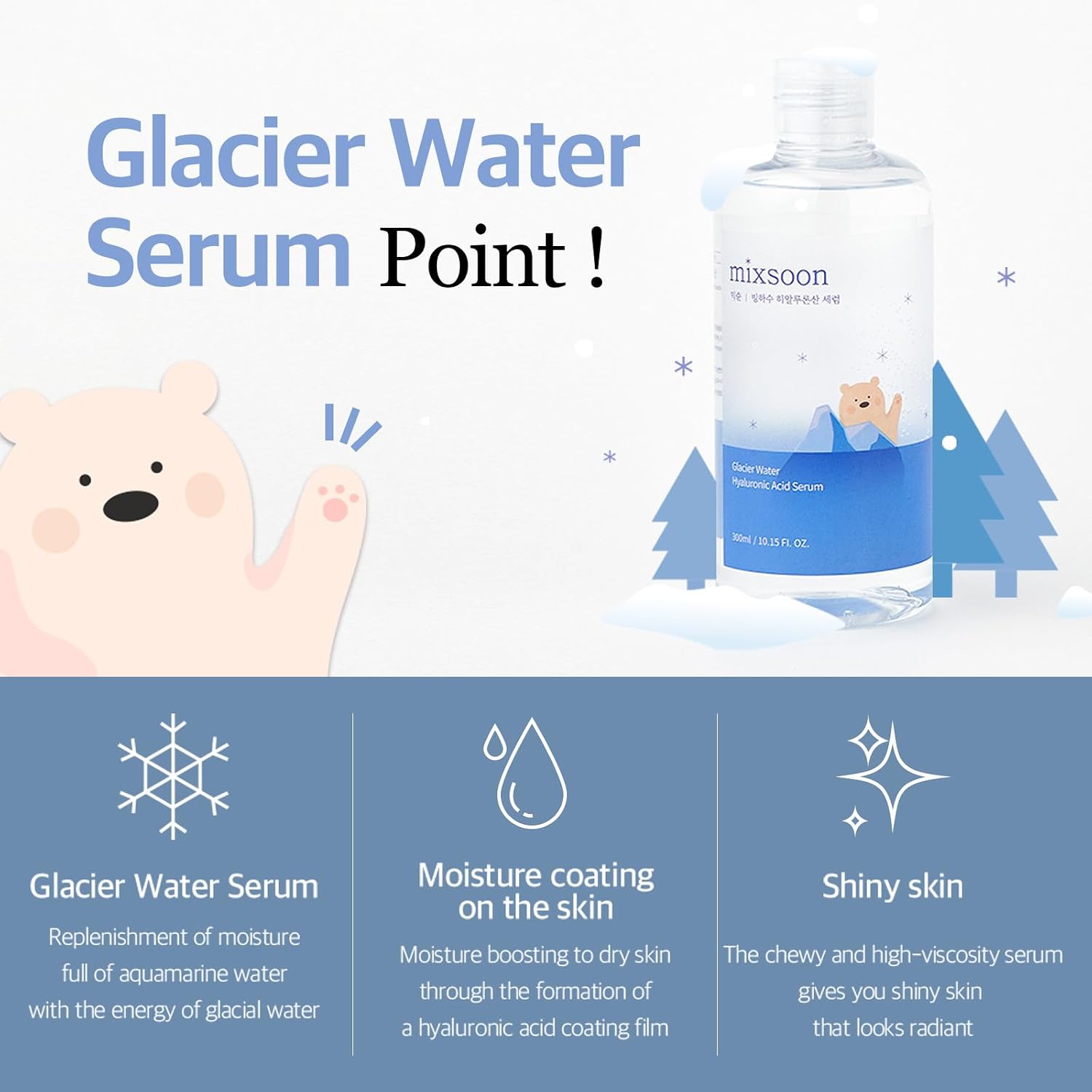 SUERO FACIAL MIXSOON GLACIER WATER ÁCIDO HIALURÓNICO 30 ML - 3