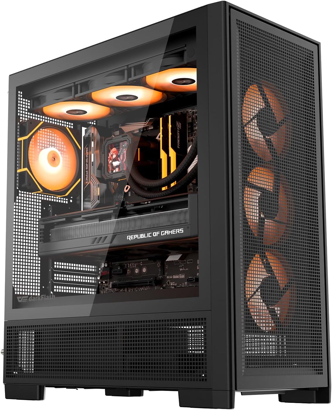 GABINETE PC FULL TOWER DARKFLASH AIR NOVA E-ATX NEGRO - 1