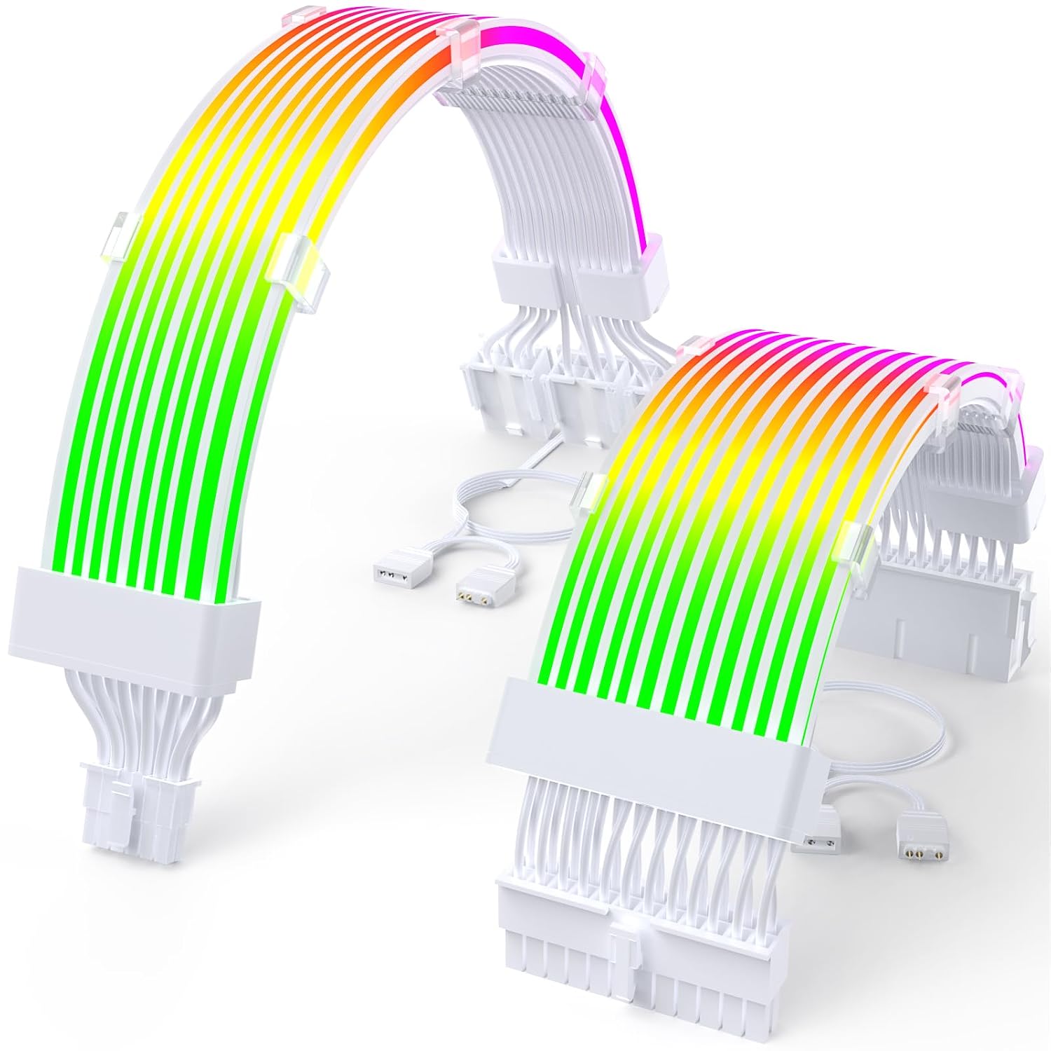 KIT DE EXTENSIÓN DE FUENTE DE PODER SIRLYR RGB 12VHPWR 24PIN Y 16 A 3×8 PIN PARA GPU - 1