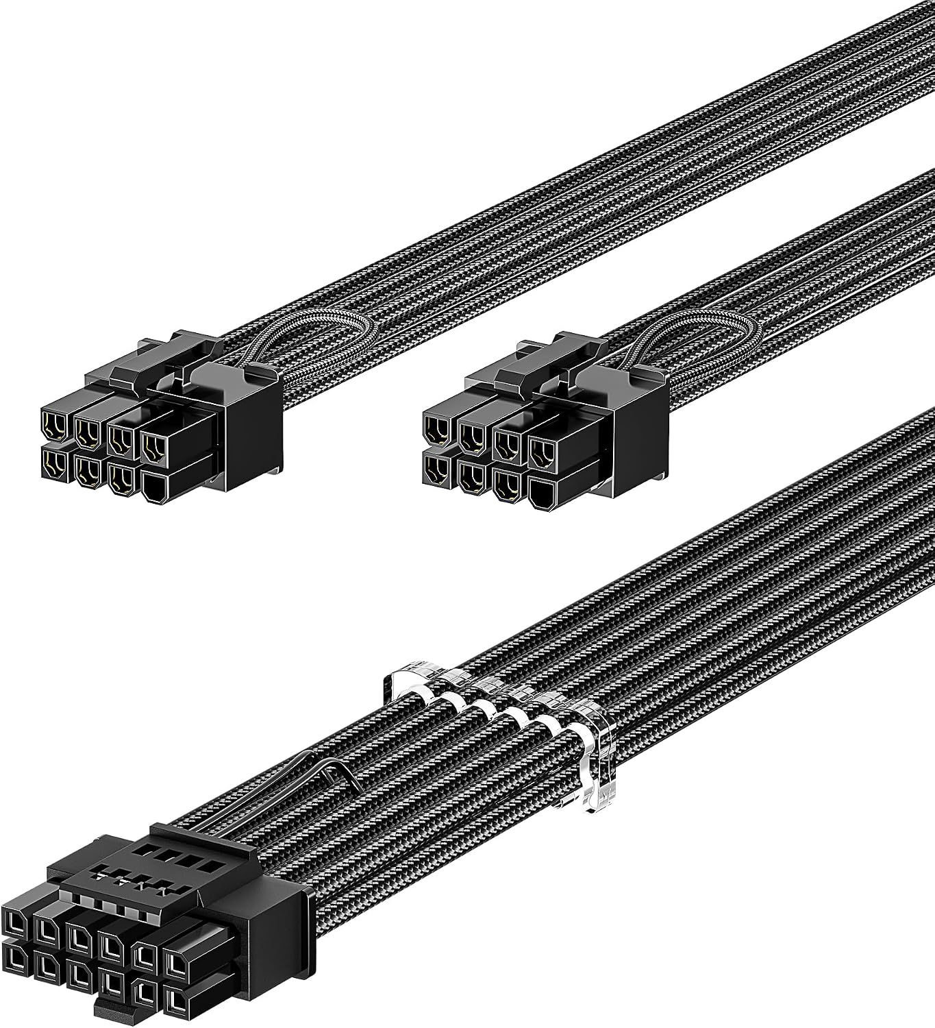 CABLE DE PODER PCIE 5.1 FASGEAR 70CM 16 PINES (12+4) 12VHPWR - 1