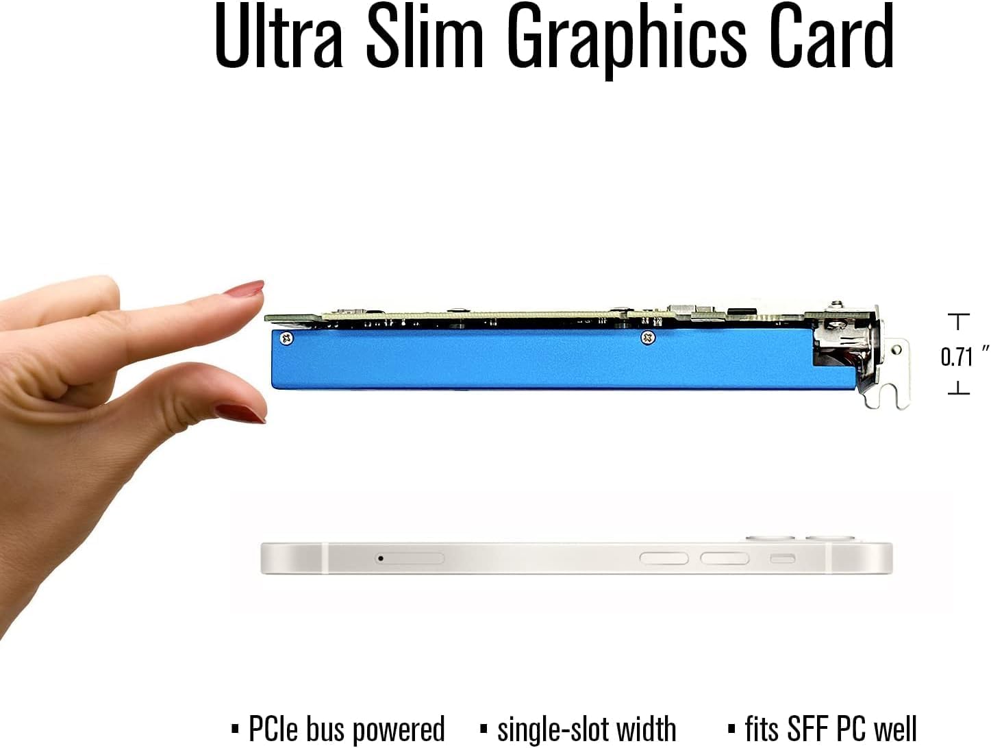 TARJETA DE VIDEO SRHONYRA GTX 1050 TI 4GB LOW PROFILE - 2