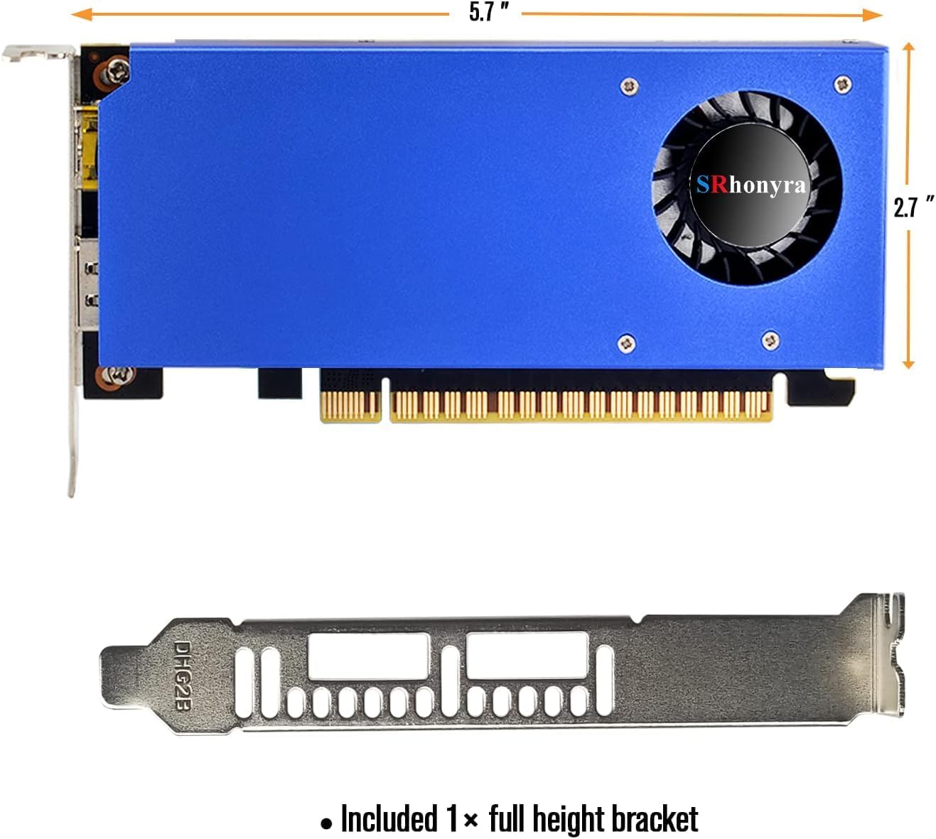 TARJETA DE VIDEO SRHONYRA GTX 1050 TI 4GB LOW PROFILE - 4