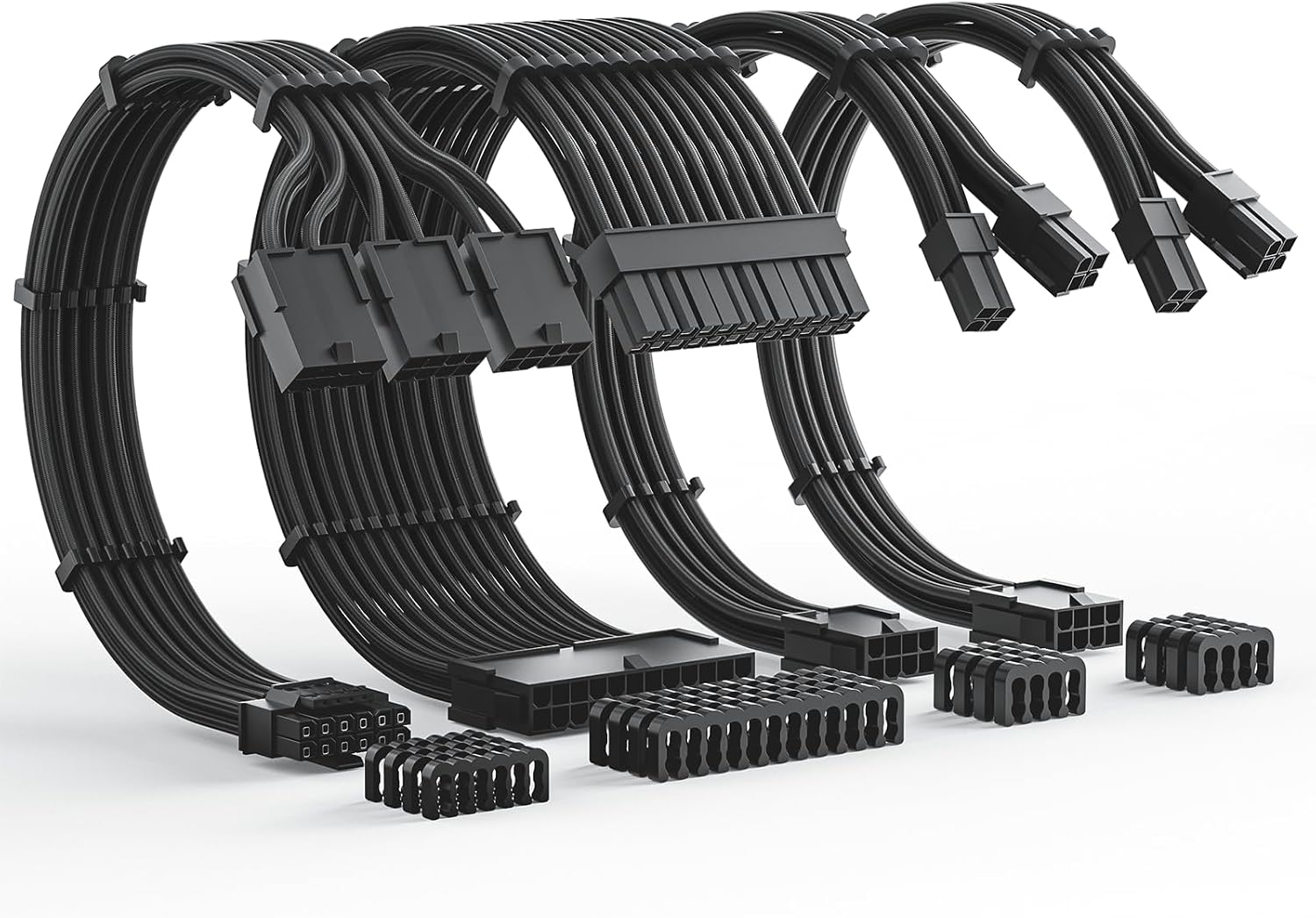 KIT DE EXTENSIÓN DE CABLE ASIAHORSE 12VHPWR 30 CM PARA PSU CON 24PIN ATX, 4+4PIN EPS Y 12+4PIN PCIE 5.0 - 1