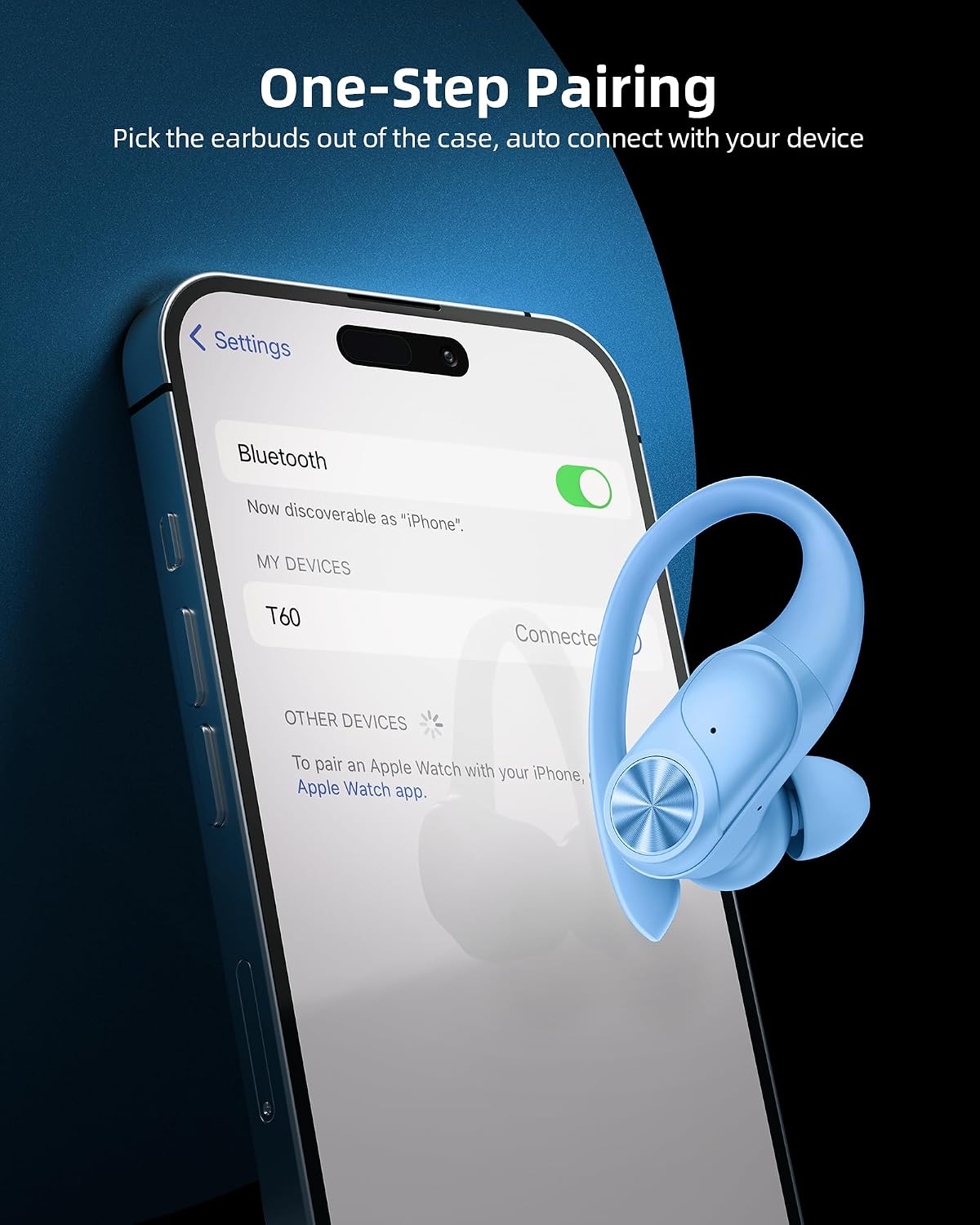 AUDÍFONOS BLUETOOTH POCBUDS TRUE WIRELESS AZUL CON 80 HORAS DE REPRODUCCIÓN Y CARGA INALÁMBRICA - 4