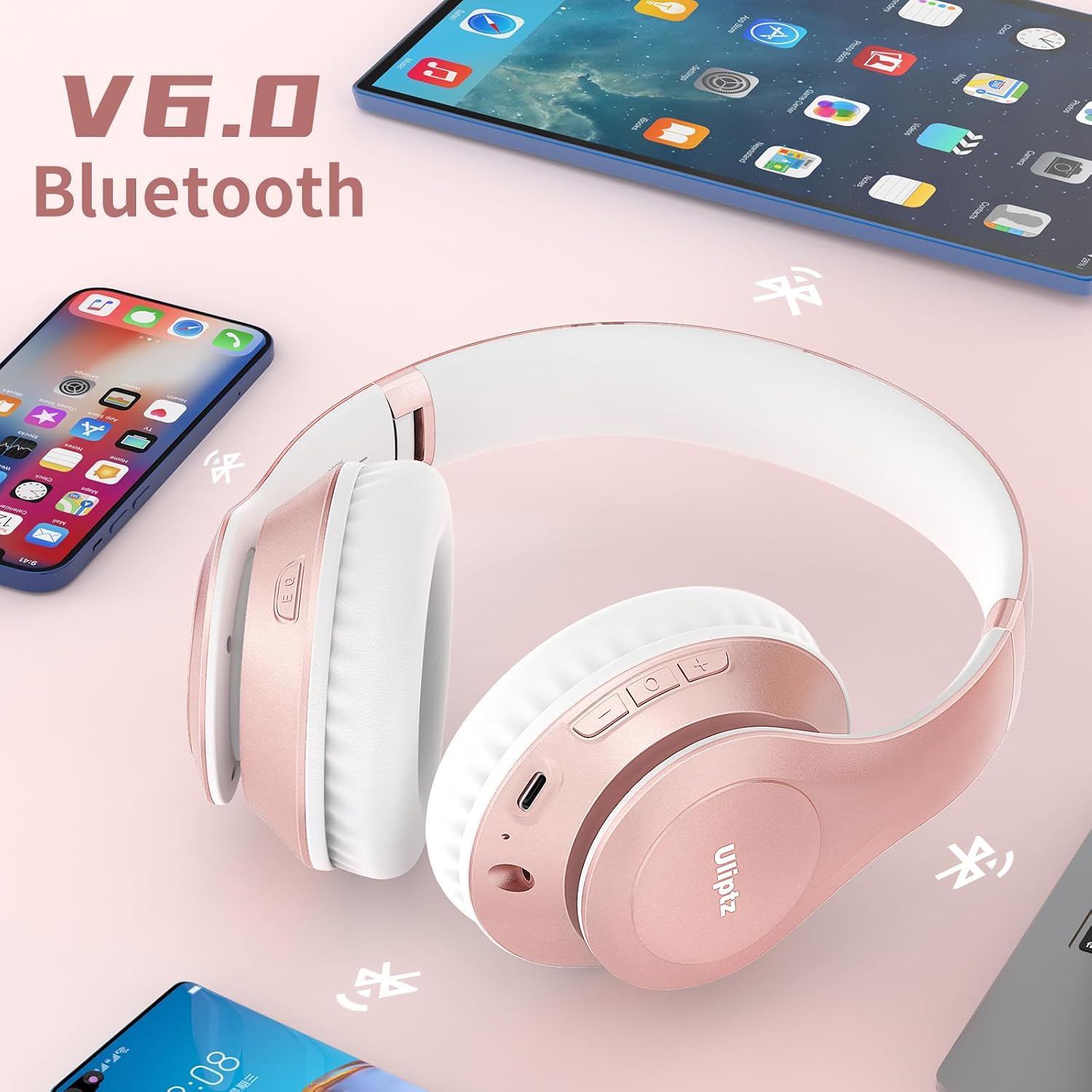 AUDÍFONOS ULIPTZ BLUETOOTH OVER EAR INALÁMBRICOS PLEGABLES - 3