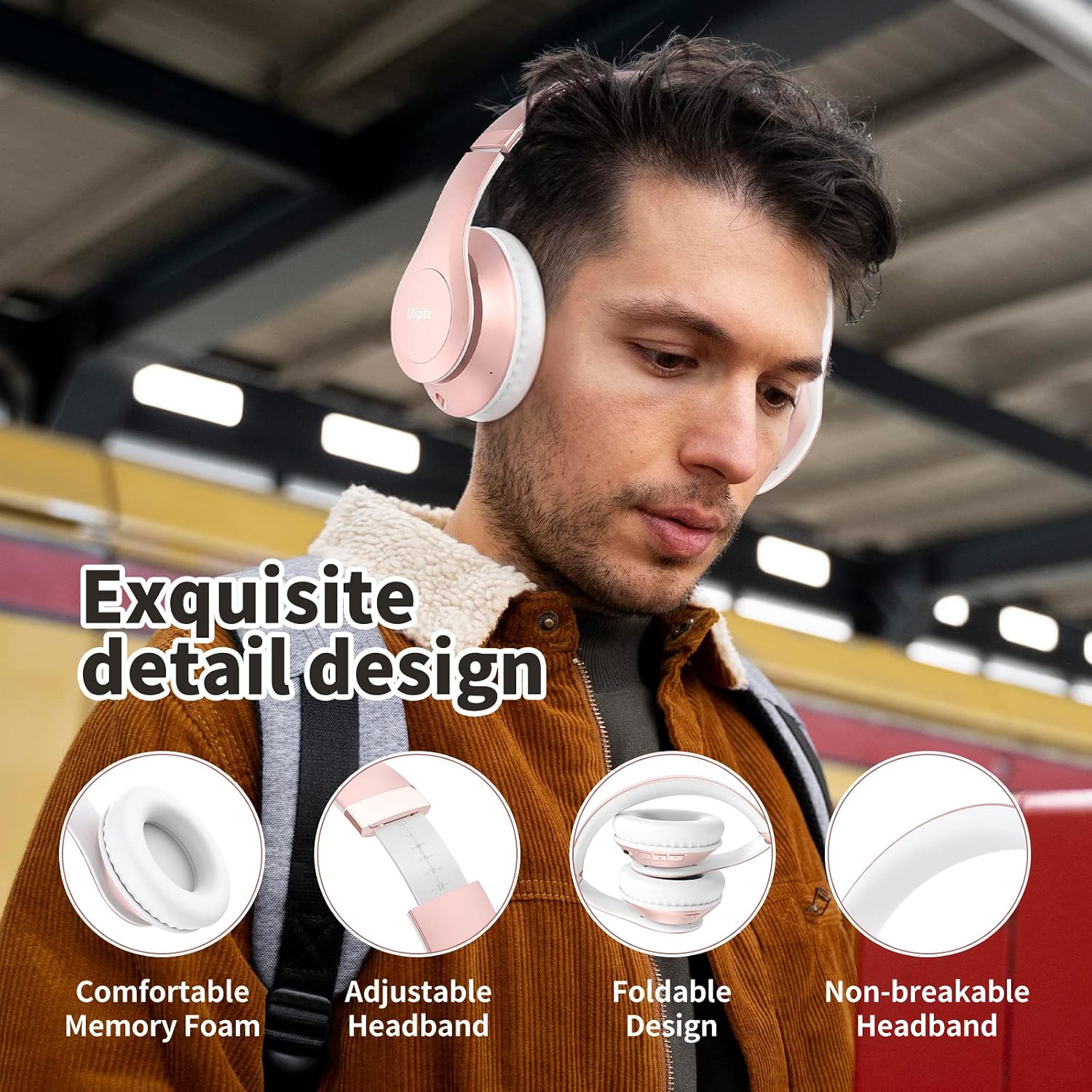 AUDÍFONOS ULIPTZ BLUETOOTH OVER EAR INALÁMBRICOS PLEGABLES - 4