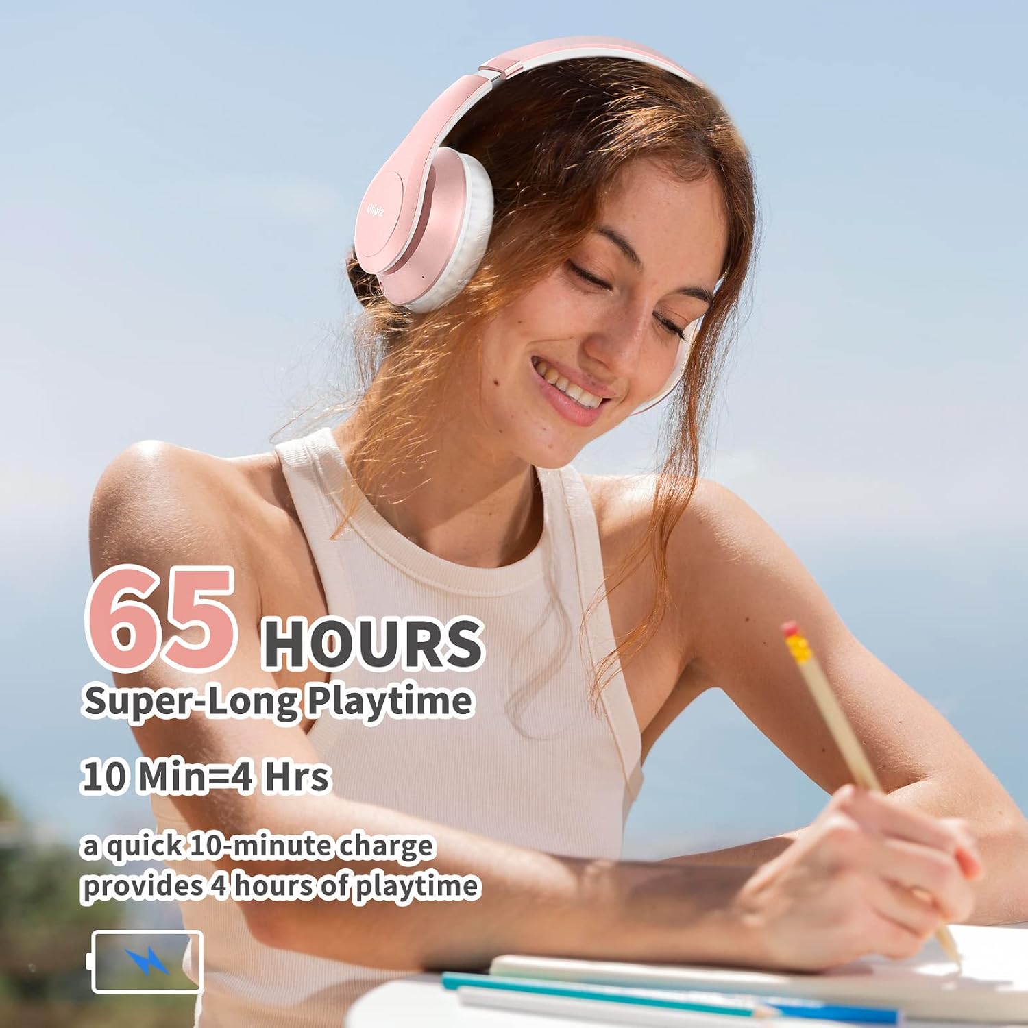 AUDÍFONOS ULIPTZ BLUETOOTH OVER EAR INALÁMBRICOS PLEGABLES - 5