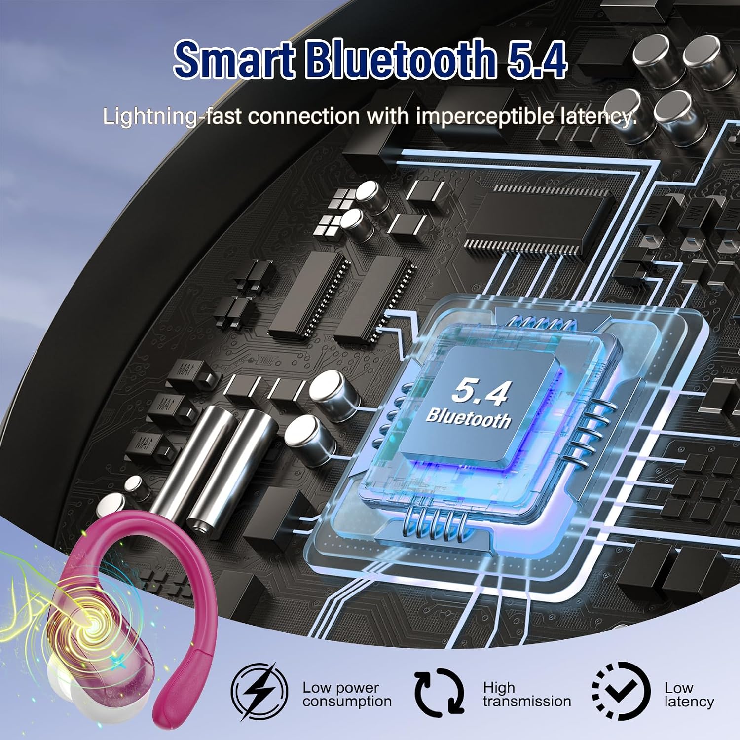 AUDÍFONOS INALÁMBRICOS LTINIST SPORTS BLUETOOTH 5.4 TRUE WIRELESS 75 HORAS - 5