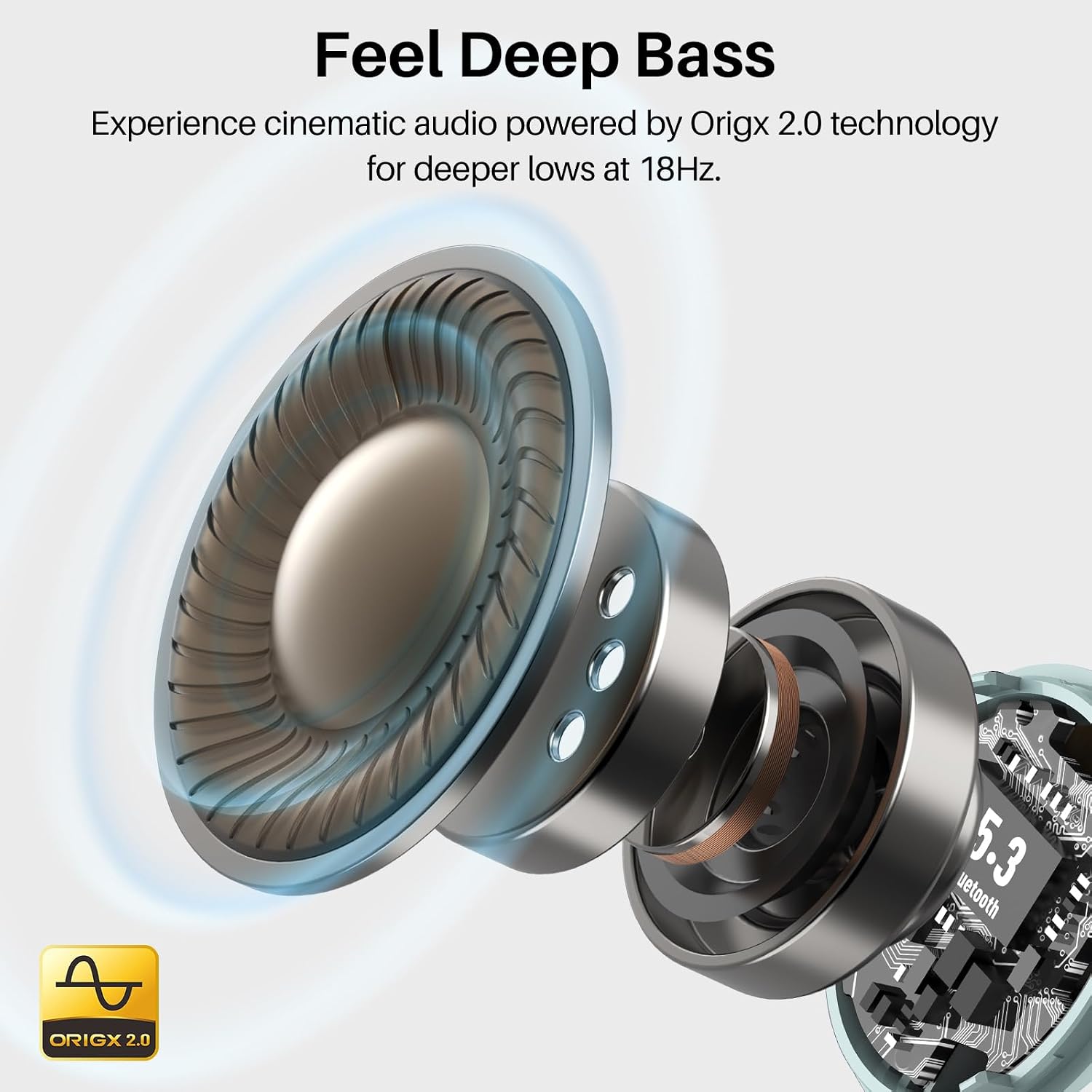 AUDÍFONOS INALÁMBRICOS TOZO T6 BLUETOOTH 5.3 TRUE WIRELESS IPX8 - 2
