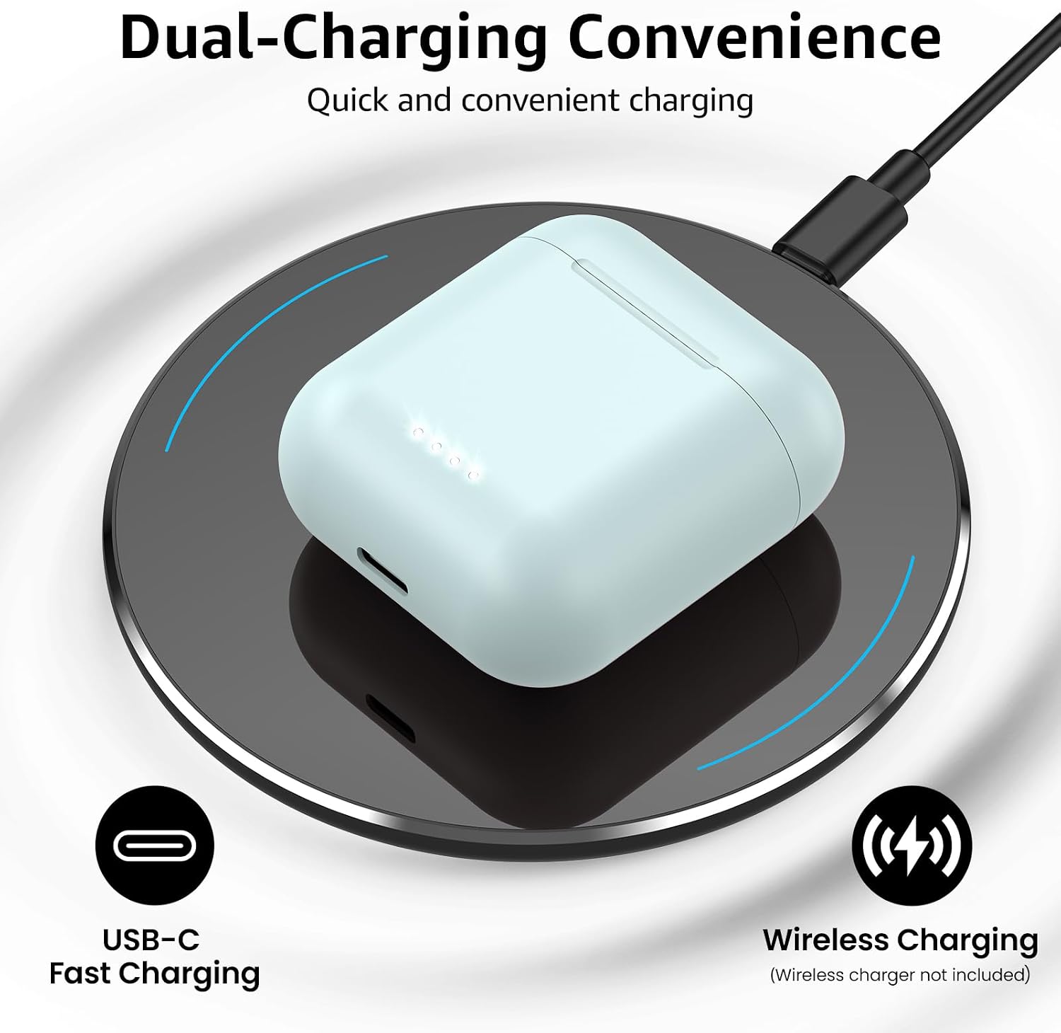 AUDÍFONOS INALÁMBRICOS TOZO T6 BLUETOOTH 5.3 TRUE WIRELESS IPX8 - 4