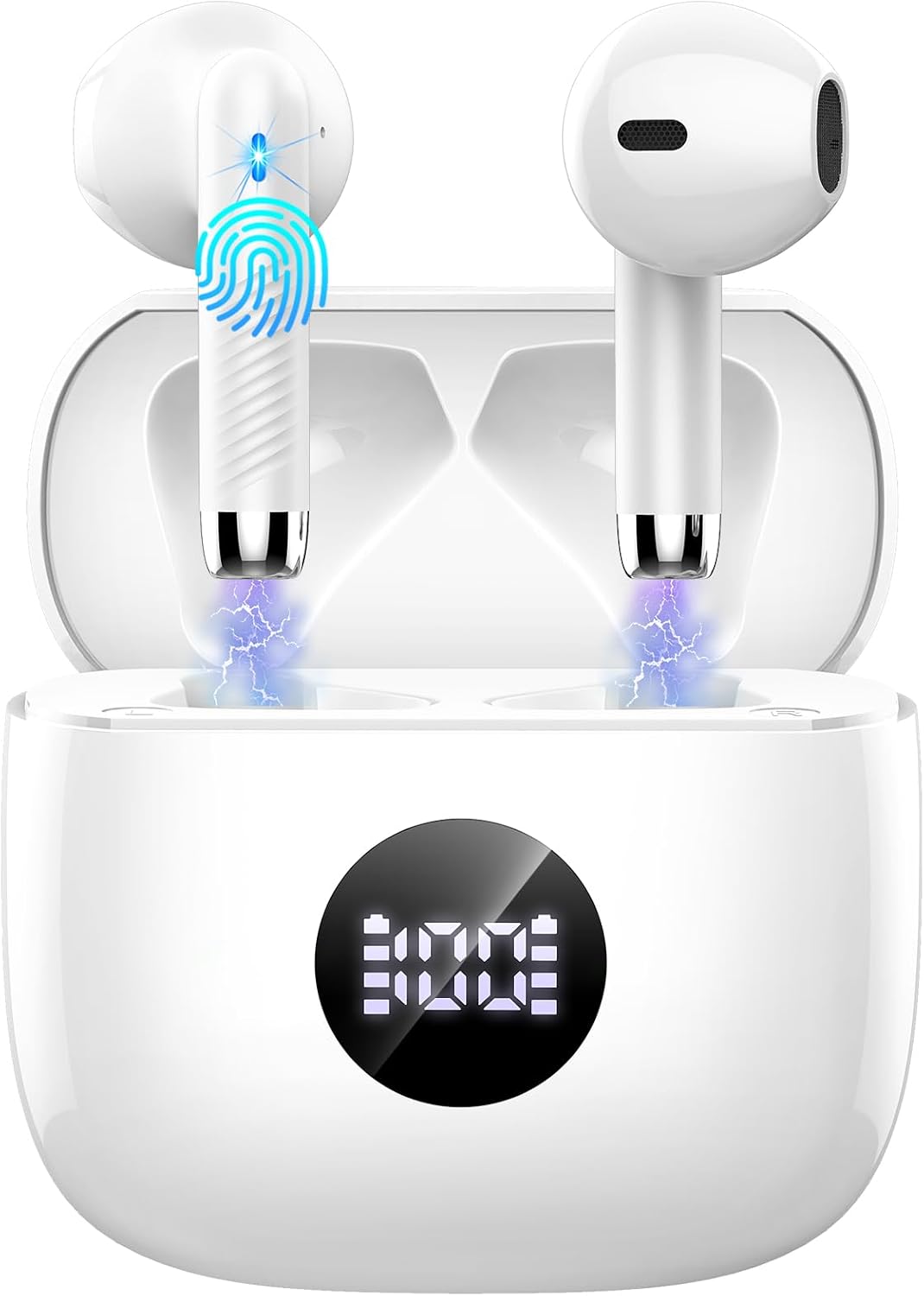 AUDÍFONOS TRUE WIRELESS JXREV J53 BLUETOOTH 5.4 CON PANTALLA LED Y SONIDO 6D - 1