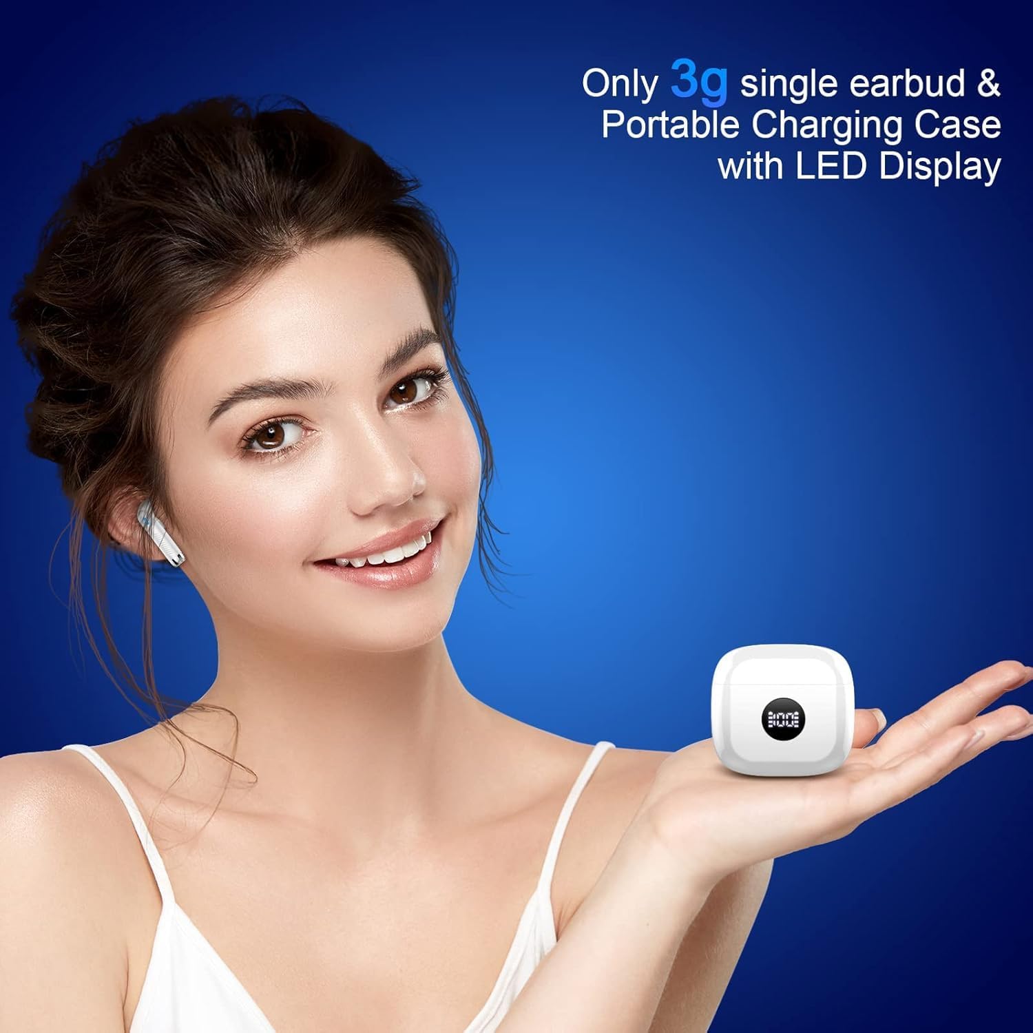 AUDÍFONOS TRUE WIRELESS JXREV J53 BLUETOOTH 5.4 CON PANTALLA LED Y SONIDO 6D - 5