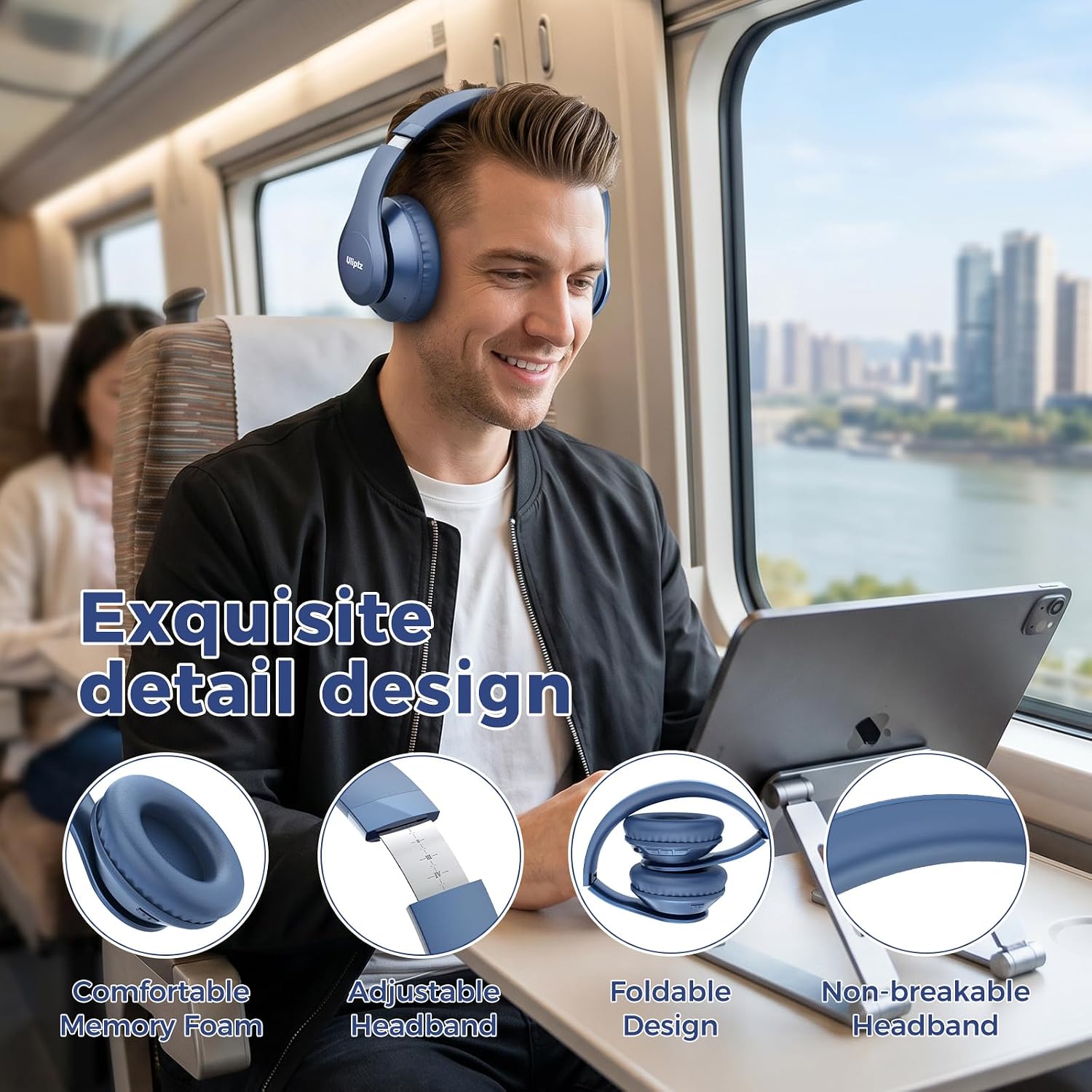 AUDÍFONOS ULIPTZ BLUETOOTH OVER EAR INALÁMBRICOS PLEGABLES - 4