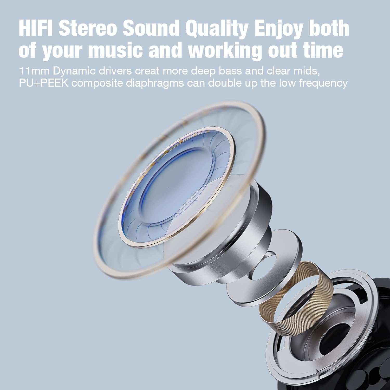 AUDÍFONOS BLUETOOTH BOEAN MODELO UL0F1F0002 OVER EAR IMPERMEABLES IPX7 - 2
