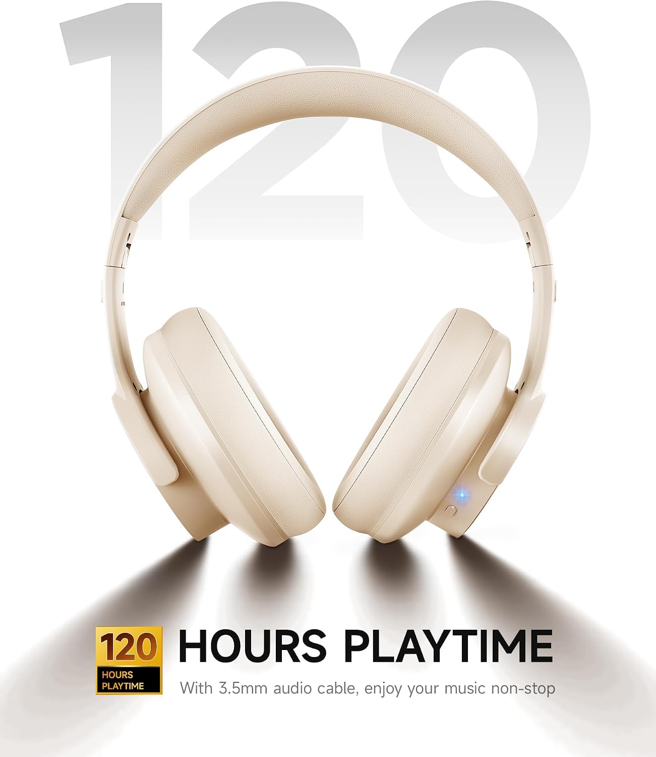 AUDÍFONOS INALÁMBRICOS PICUN B8 BLUETOOTH 120H REPRODUCCIÓN KHAKI - 3