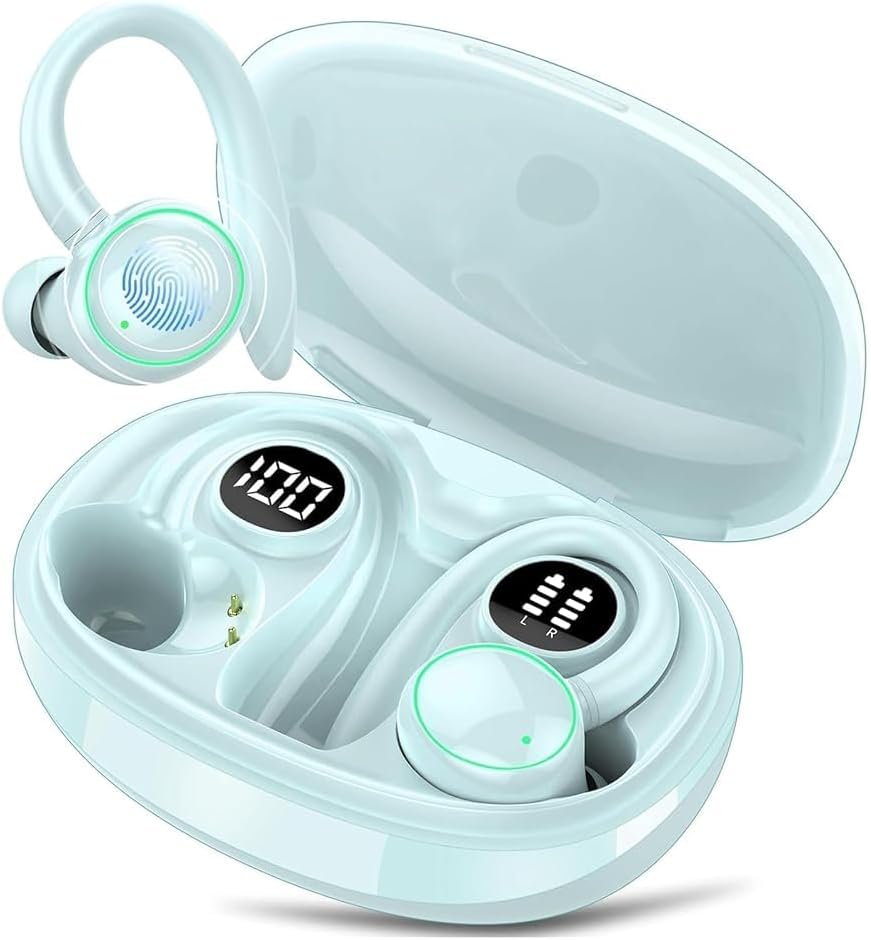 AUDÍFONOS INALÁMBRICOS PEFUPEW BLUETOOTH 5.4 SPORT CON MICRÓFONO ENC - 1