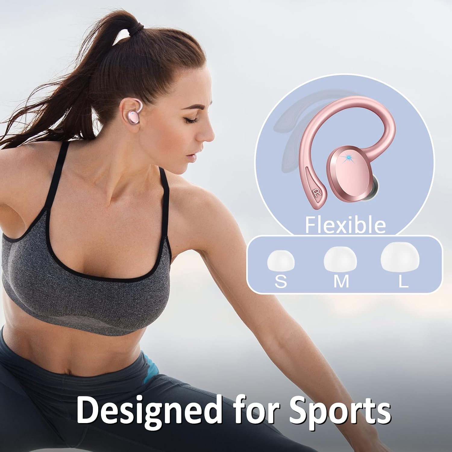 AUDÍFONOS INALÁMBRICOS RULEFISS Q38 BLUETOOTH 5.4 DEPORTIVOS IPX7 - 4