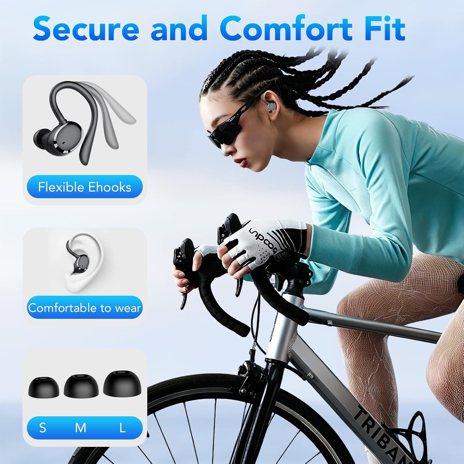 AUDÍFONOS BLUETOOTH KT1 TRUE WIRELESS CON ESTUCHE DE CARGA NEGRO - 4