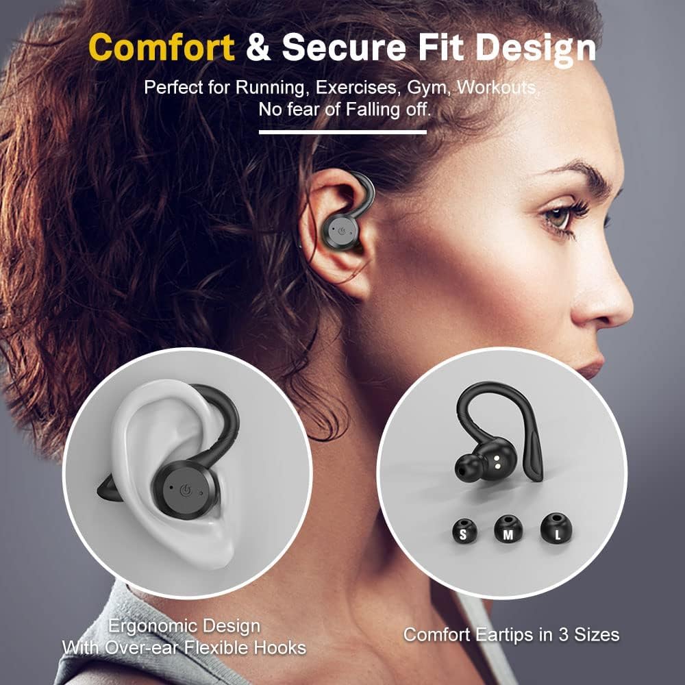 AUDÍFONOS BLUETOOTH APEKX TRUE WIRELESS CON ESTUCHE CARGA IPX7 NEGRO - 3