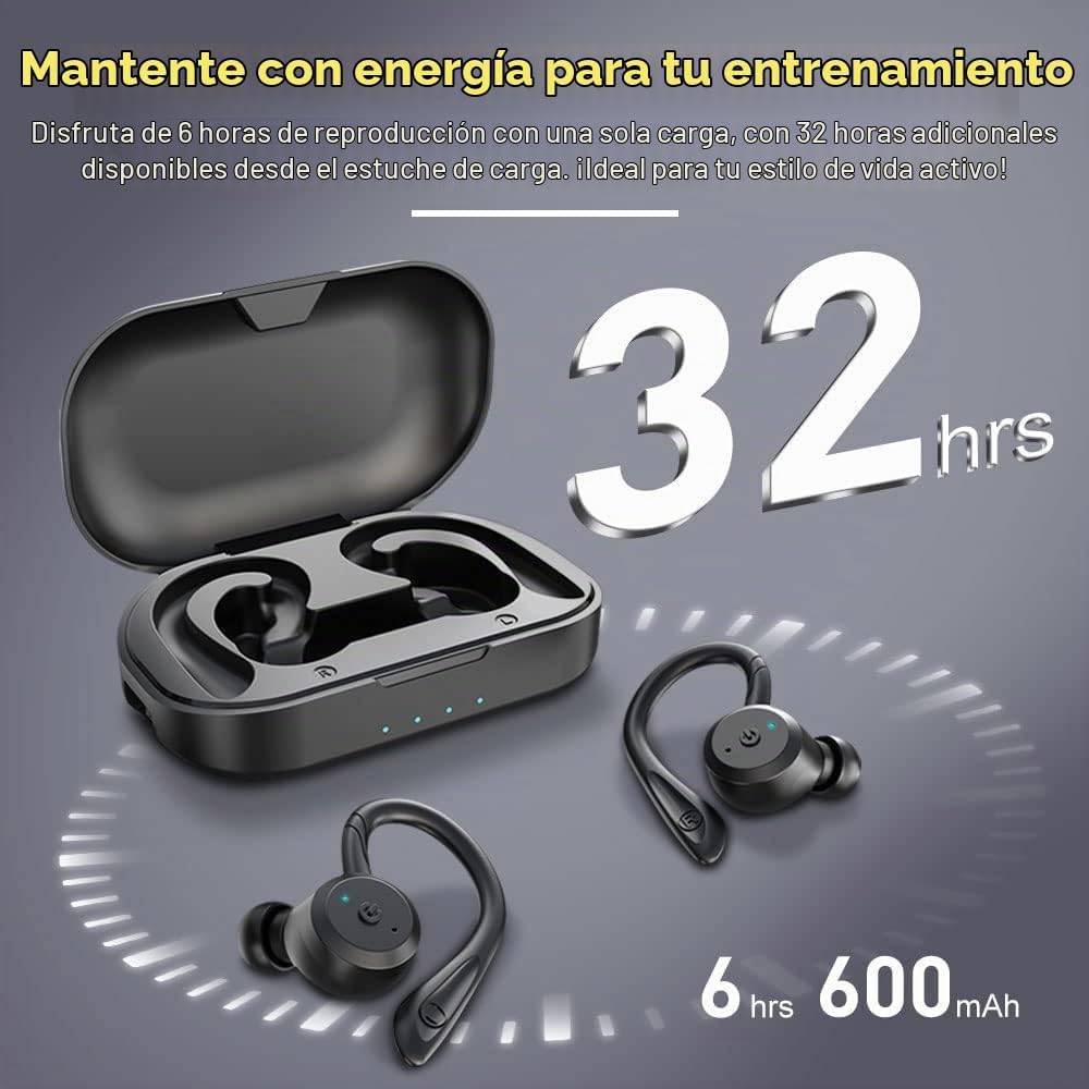 AUDÍFONOS BLUETOOTH APEKX TRUE WIRELESS CON ESTUCHE CARGA IPX7 NEGRO - 4