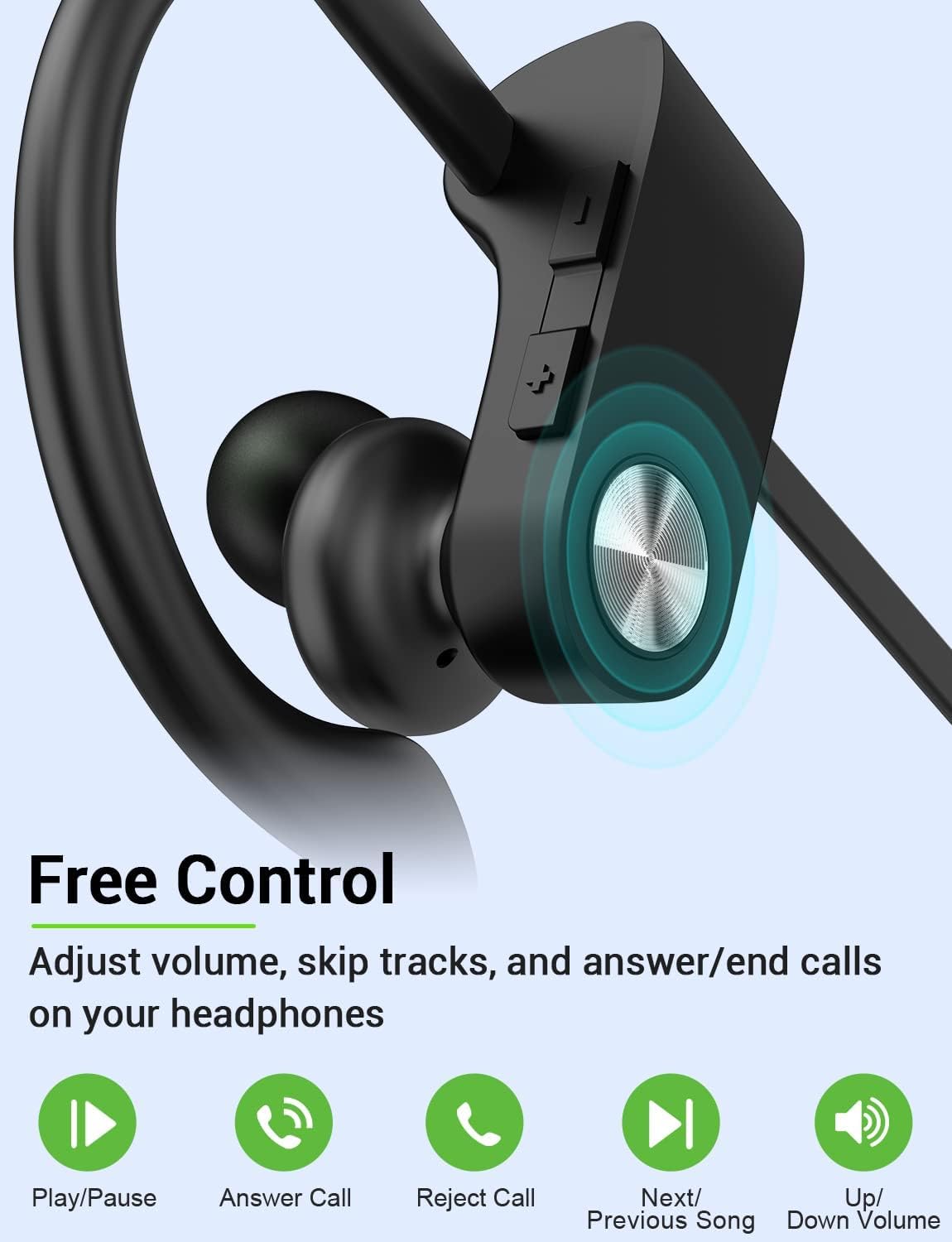 AUDÍFONOS BLUETOOTH STIIVE 5.3 IN-EAR DEPORTIVOS WATERPROOF IPX7 - 4