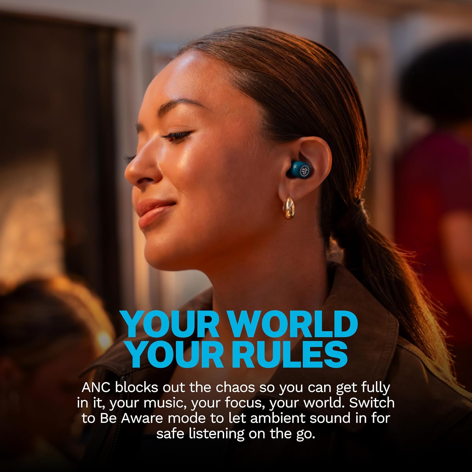AUDÍFONOS TRUE WIRELESS JLAB JBUDS MINI ANC AZUL MARINO - 5