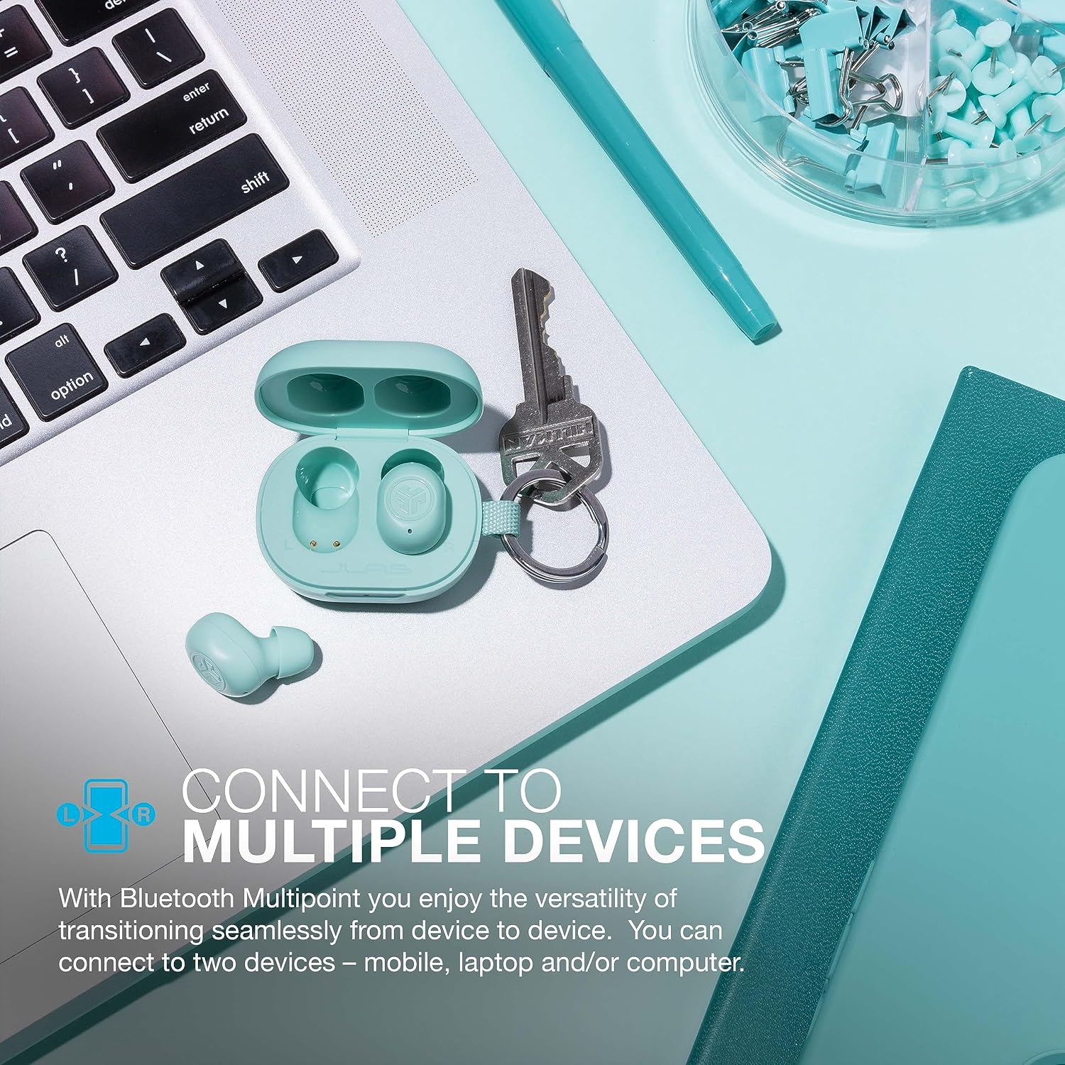AUDÍFONOS TRUE WIRELESS JLAB JBUDS MINI BLUETOOTH MULTIPOINT MENTA - 3