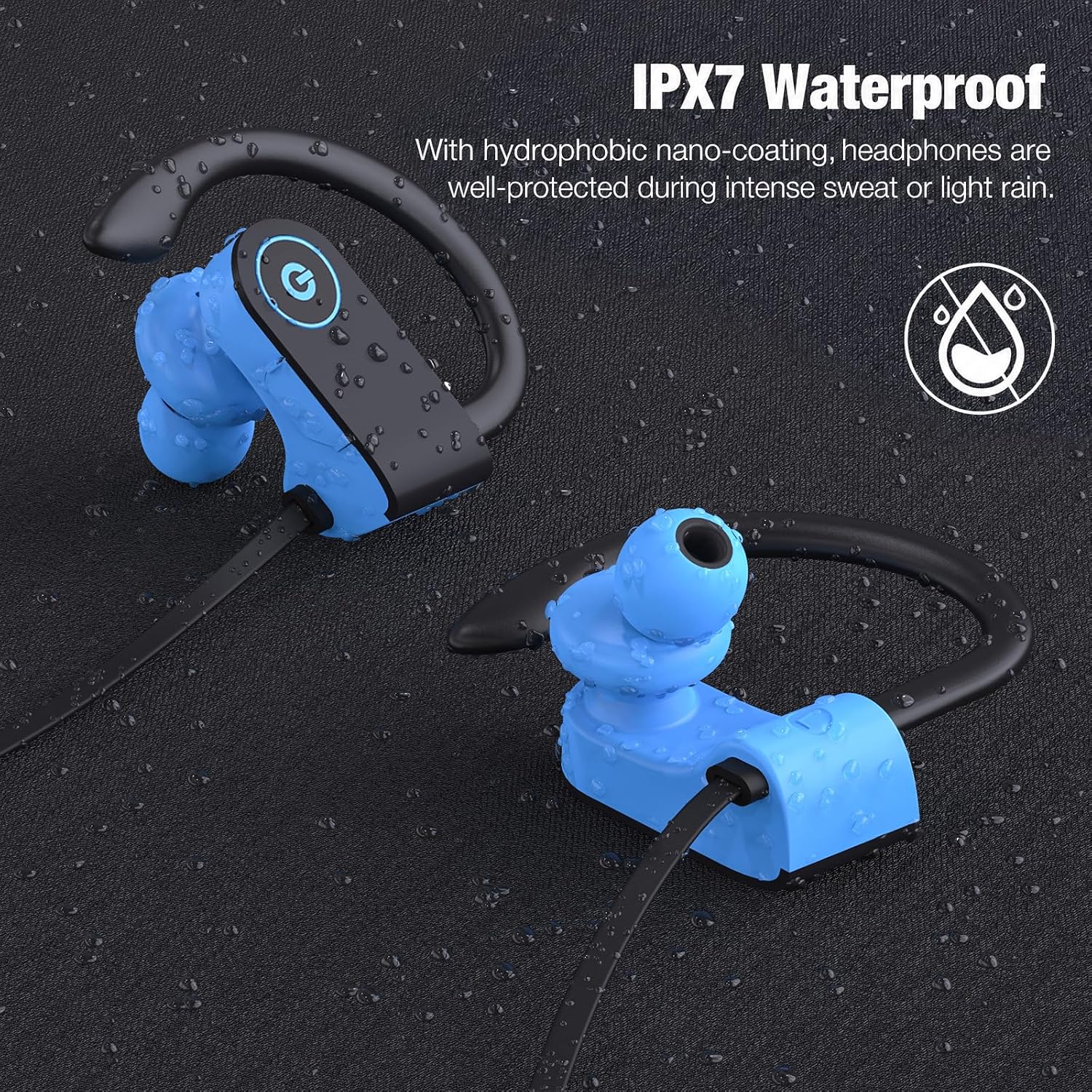 AUDÍFONOS BLUETOOTH JOYWISE IN-EAR IPX7 AZUL - 5