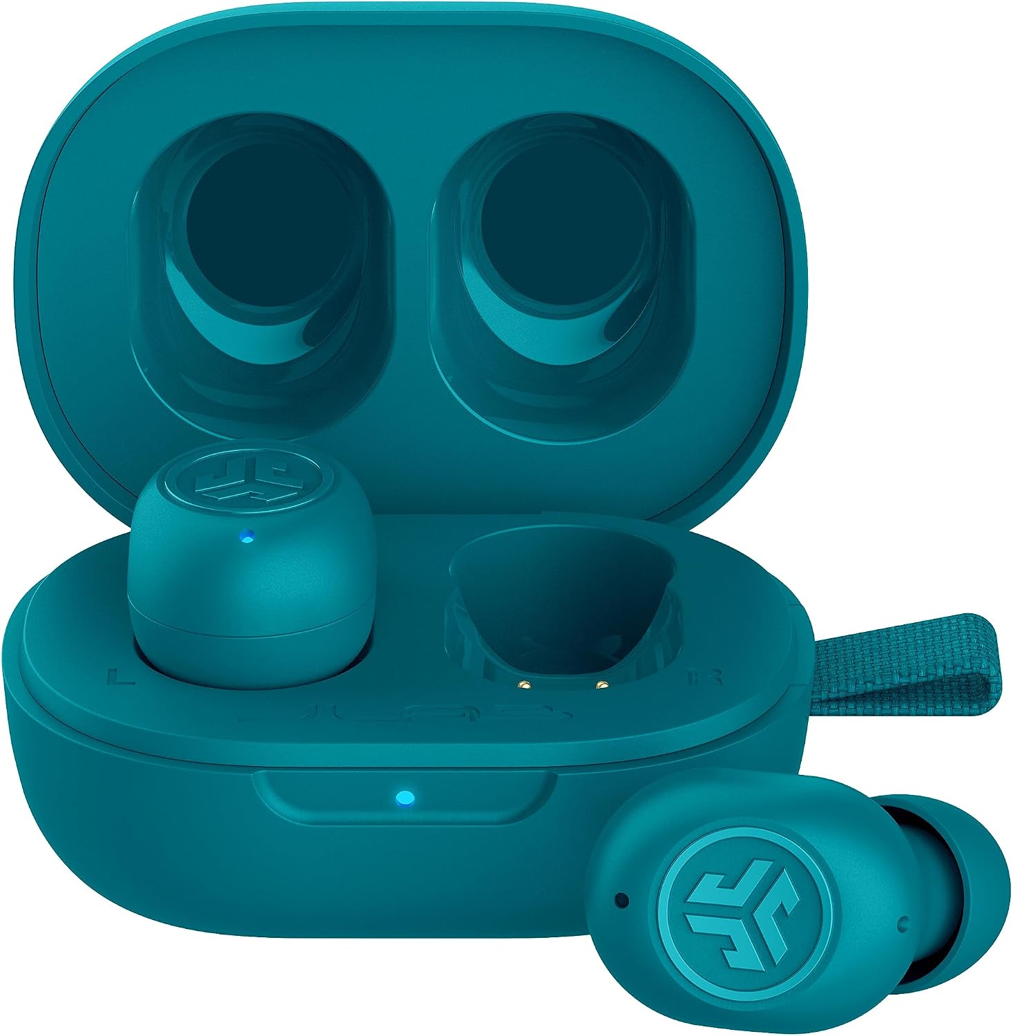 AUDÍFONOS TRUE WIRELESS JLAB JBUDS MINI BLUETOOTH MULTIPOINT VERDE AZULADO - 1