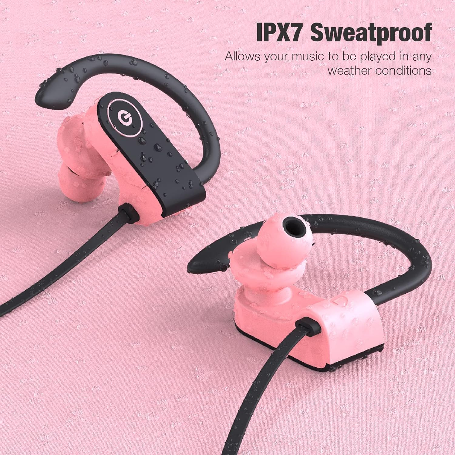 AUDÍFONOS BLUETOOTH BOEAN IPX7 WATERPROOF PARA RUNNING CON 16 HORAS DE REPRODUCCIÓN - 5
