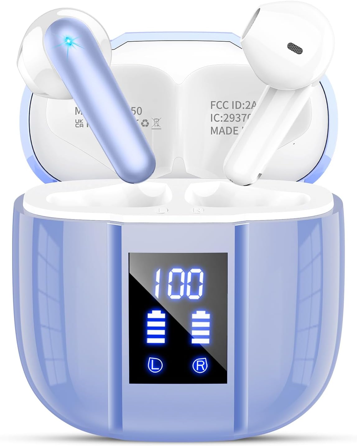 AUDÍFONOS INALÁMBRICOS QECNATO 2026 BLUETOOTH 5.4 ROSA - 3